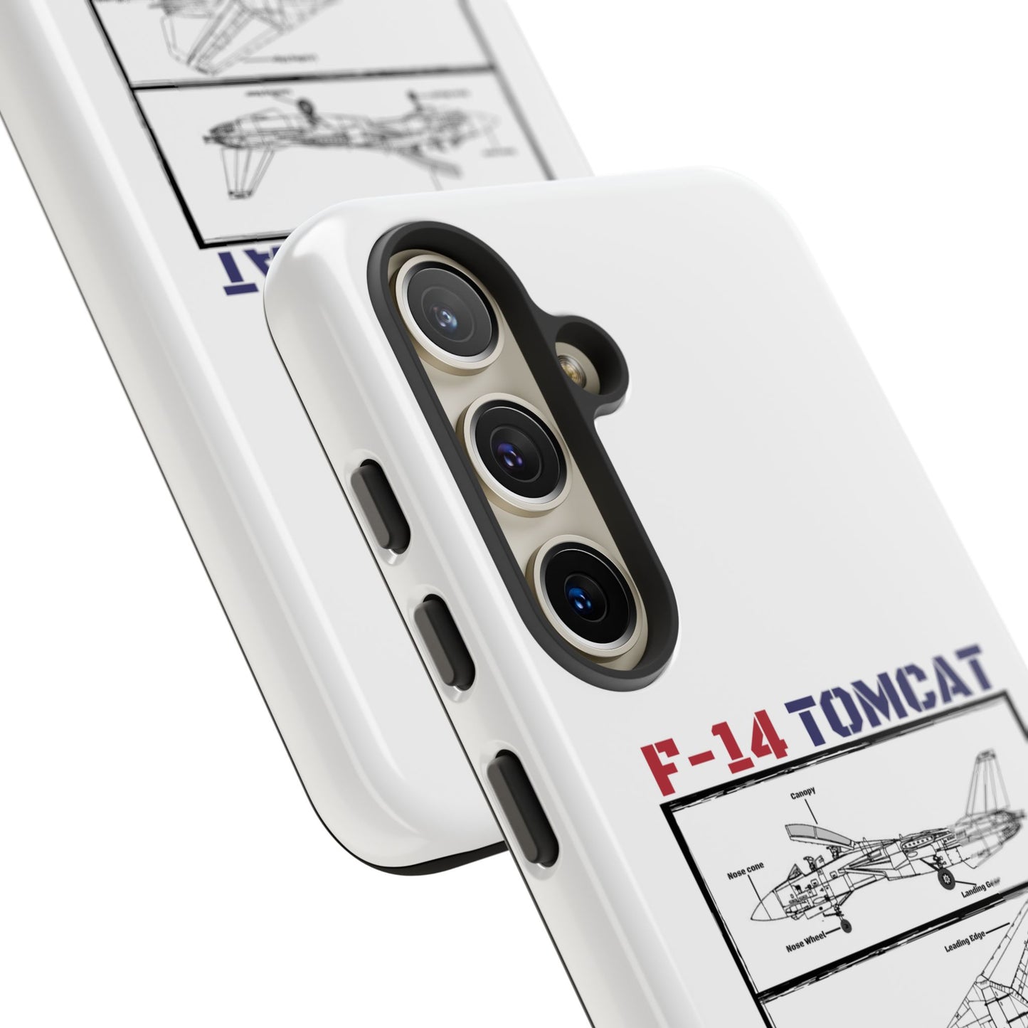 F-14 Tomcat Schematic edition phone case (USAF Colour-Way)