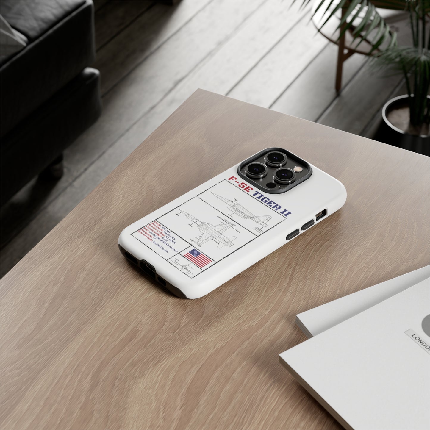F-5E Schematic edition phone case (USAF Colour-Way)