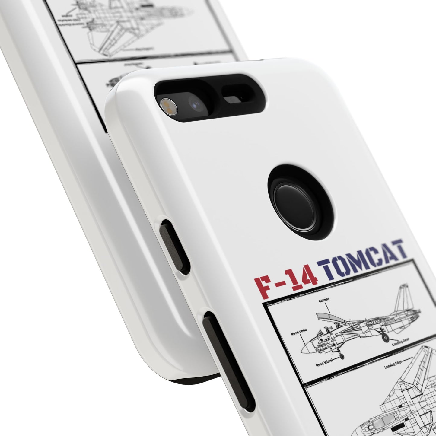 F-14 Tomcat Schematic edition phone case (USAF Colour-Way)