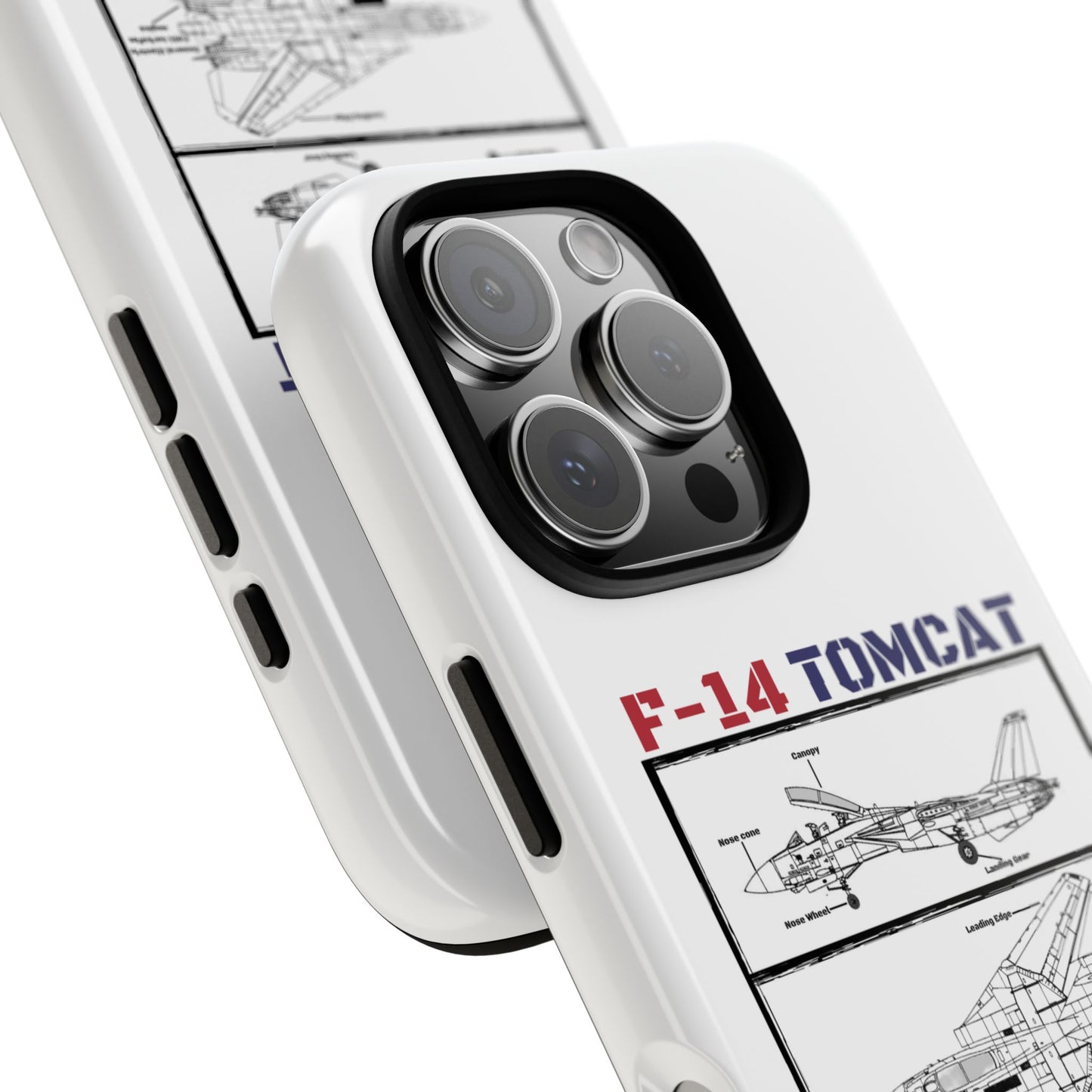 F-14 Tomcat Schematic edition phone case (USAF Colour-Way)