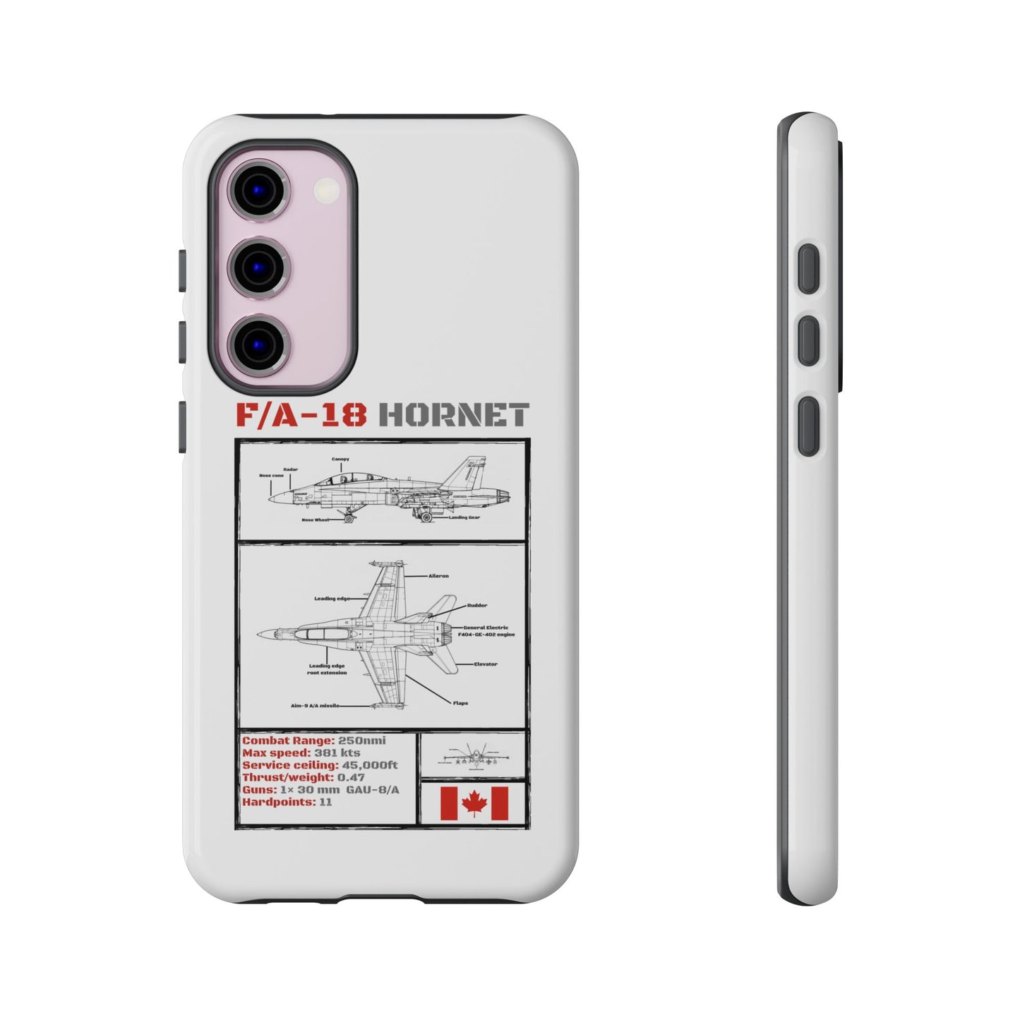 F/A-18 Hornet Schematic edition phone case (RCAF Colour-Way)
