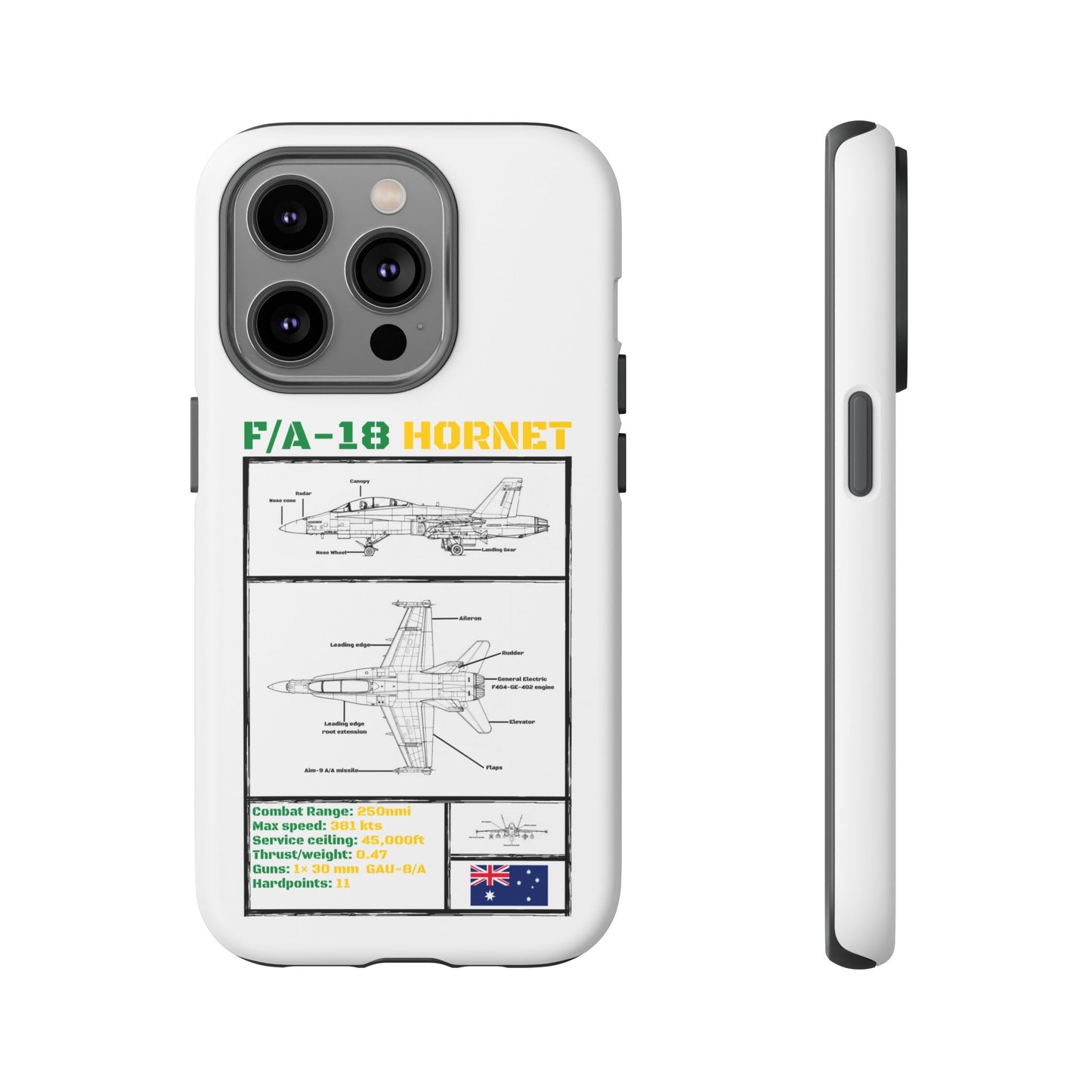 F/A-18 Hornet Schematic edition phone case (RAAF Colour-Way)