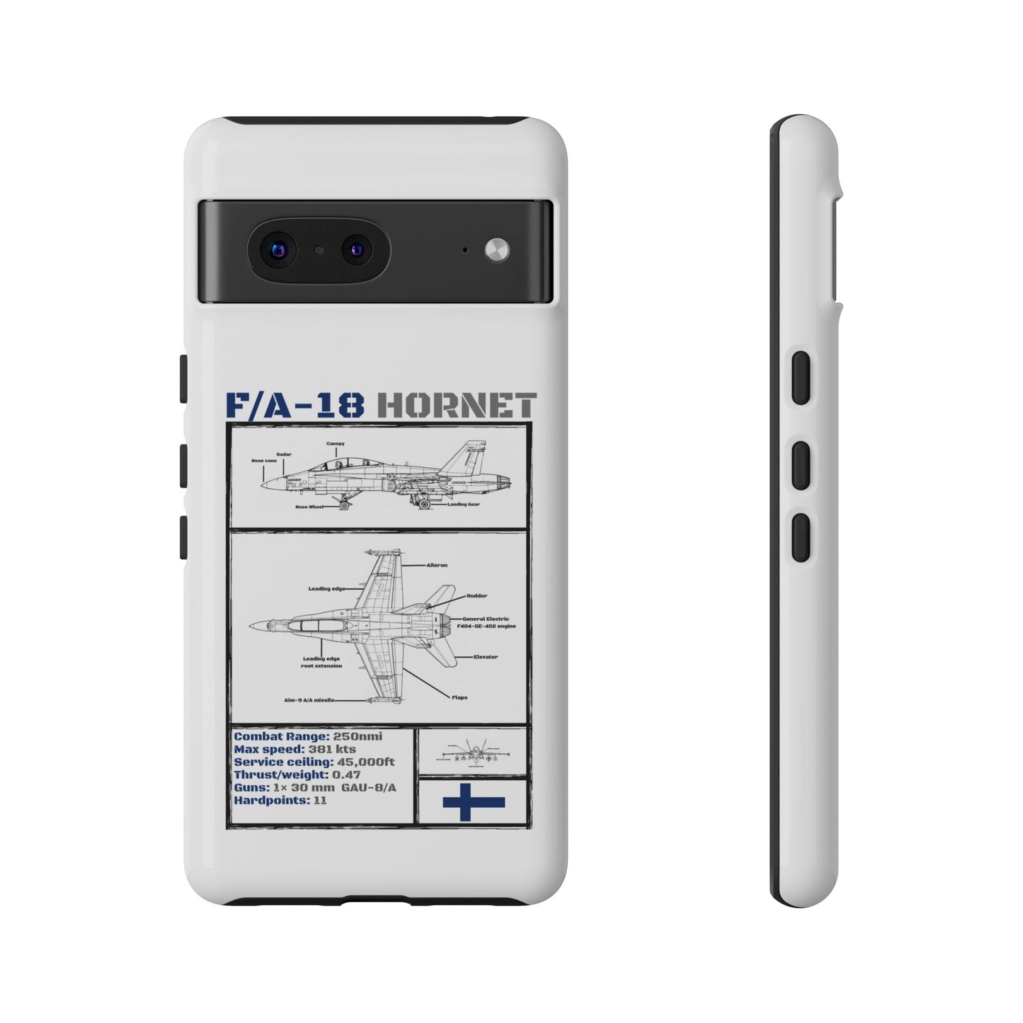 F/A-18 Hornet Schematic edition phone case (FAF Colour-Way)