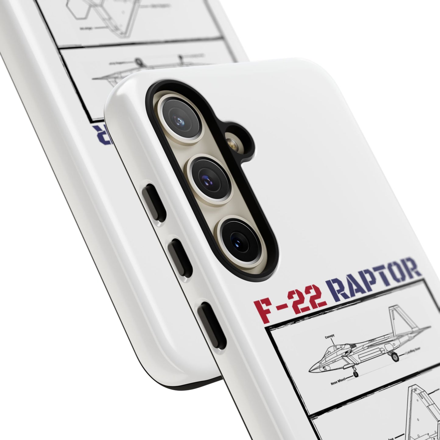 F-22 Raptor Schematic edition phone case (USAF Colour-Way)