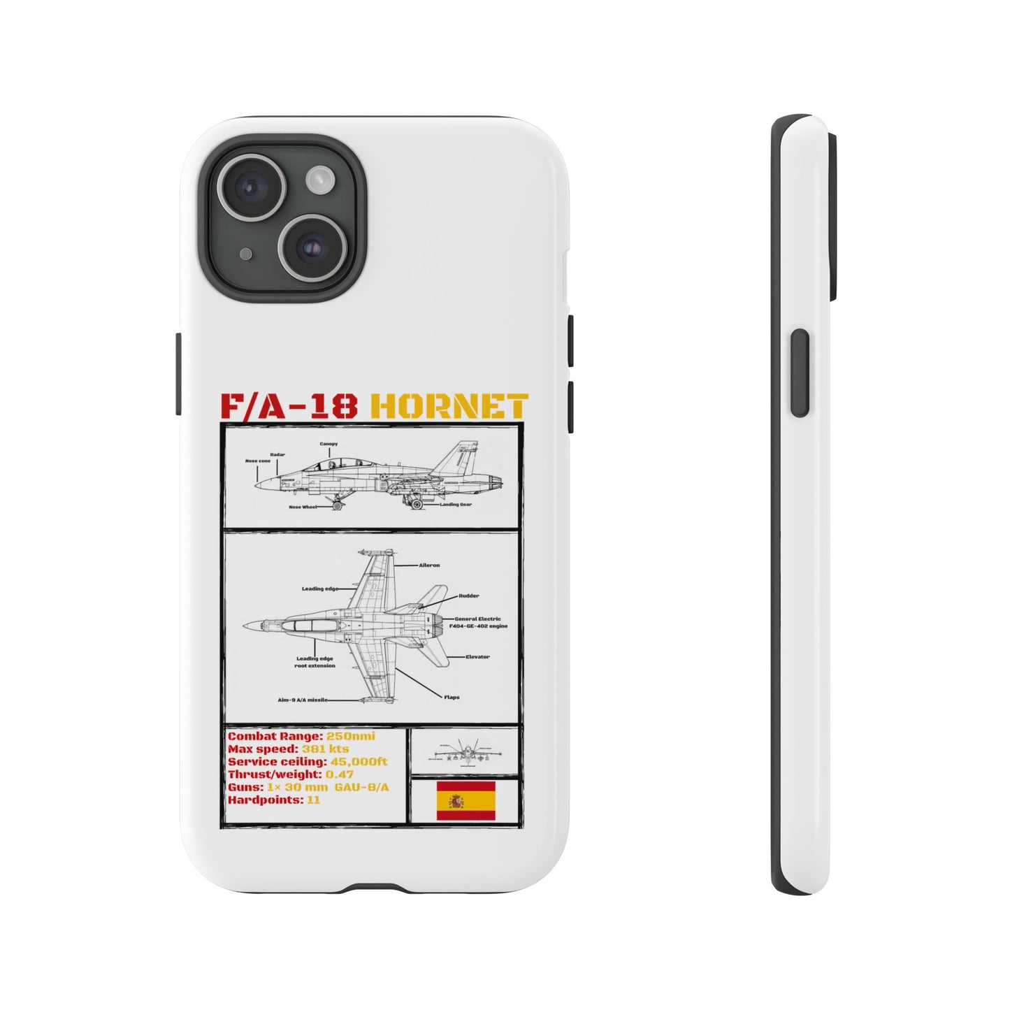 F/A-18 Hornet Schematic edition phone case (EDA Colour-Way)