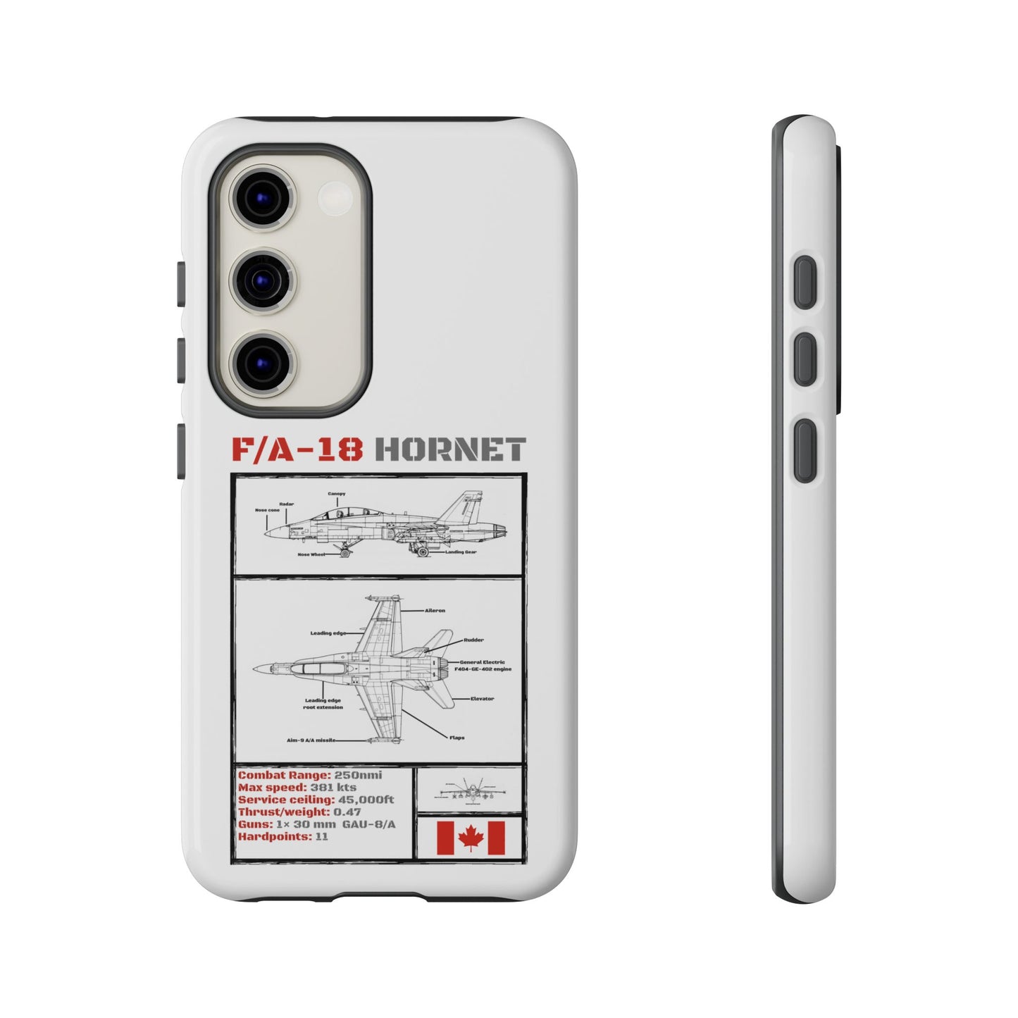 F/A-18 Hornet Schematic edition phone case (RCAF Colour-Way)