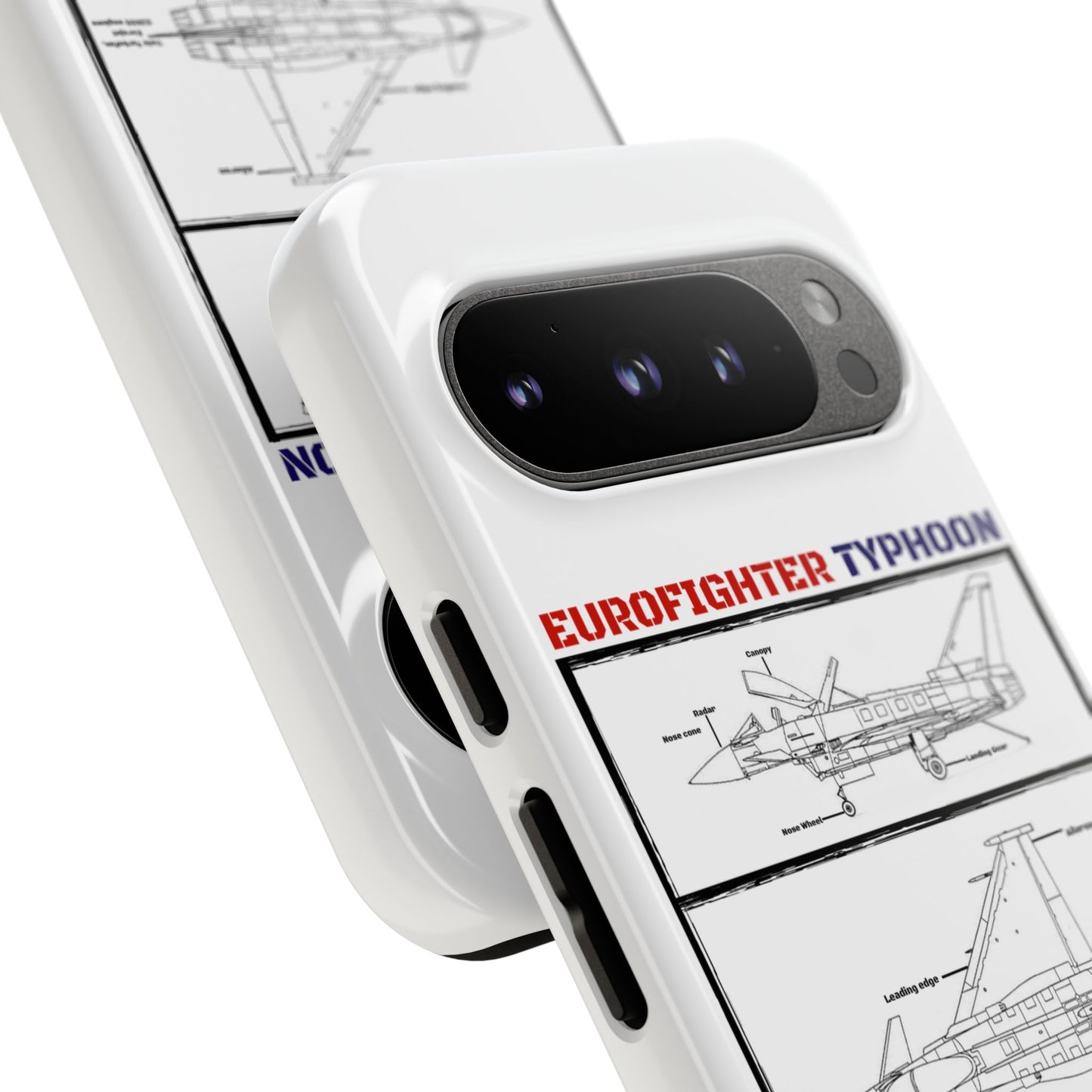 Eurofighter typhoon Schematic edition phone case (RAF Colour-Way)