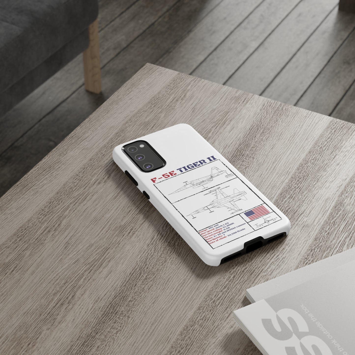 F-5E Schematic edition phone case (USAF Colour-Way)