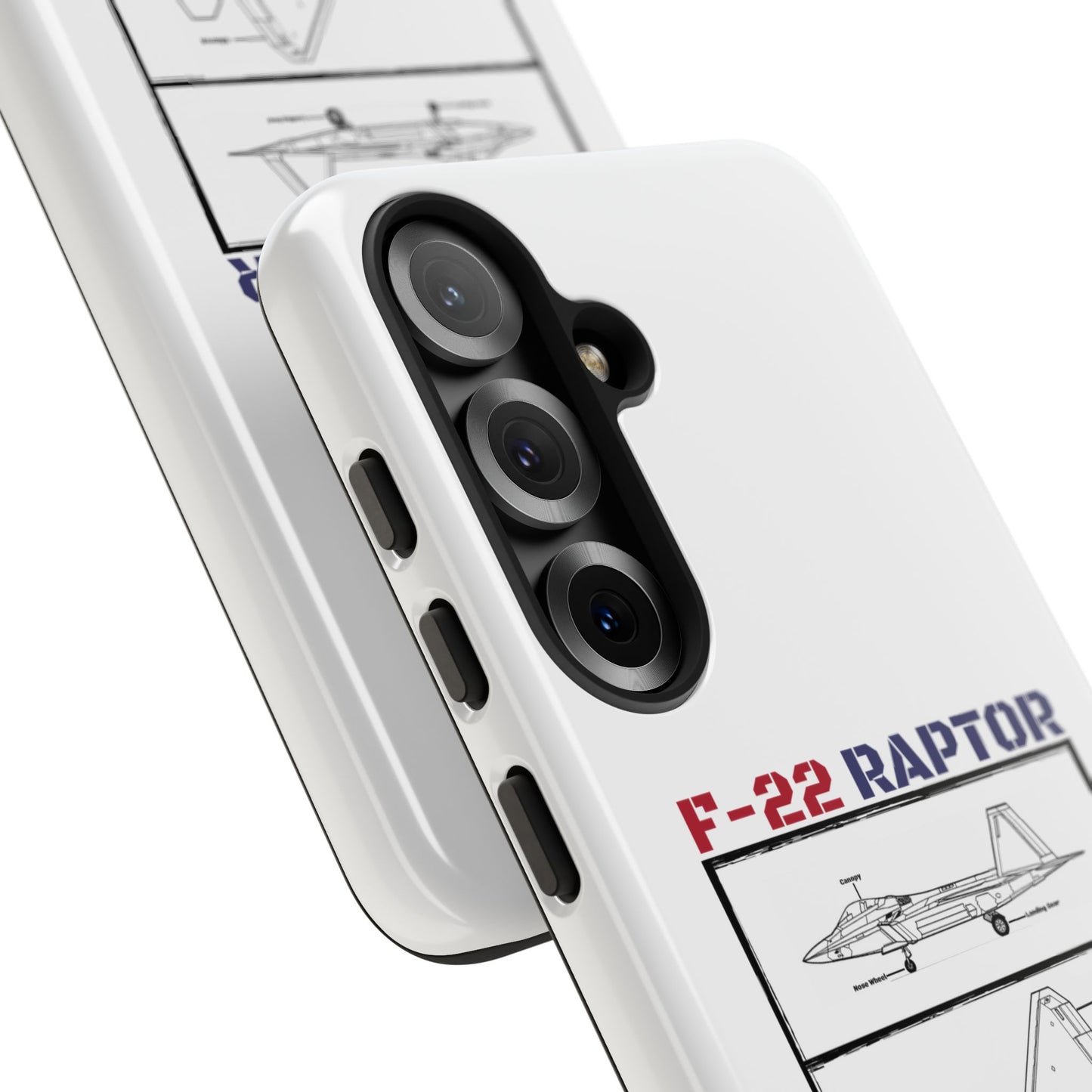 F-22 Raptor Schematic edition phone case (USAF Colour-Way)