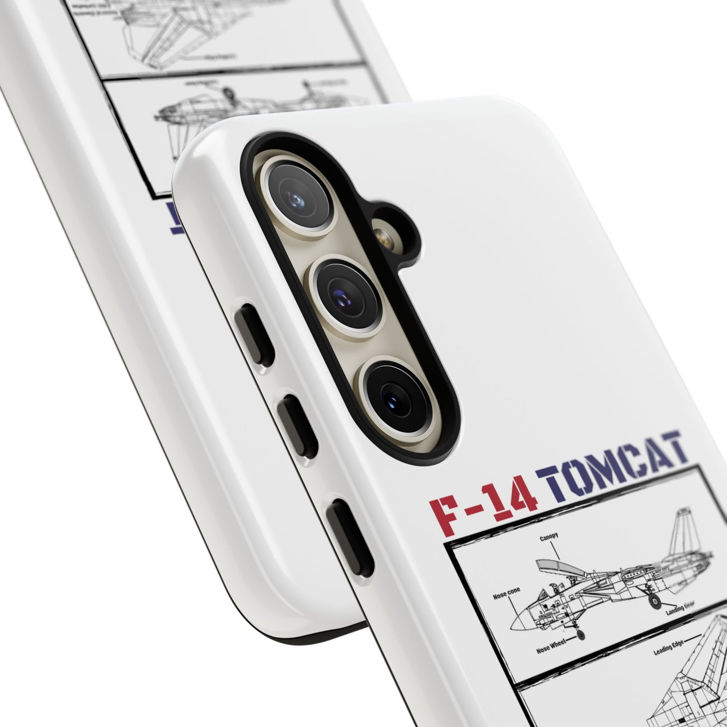 F-14 Tomcat Schematic edition phone case (USAF Colour-Way)