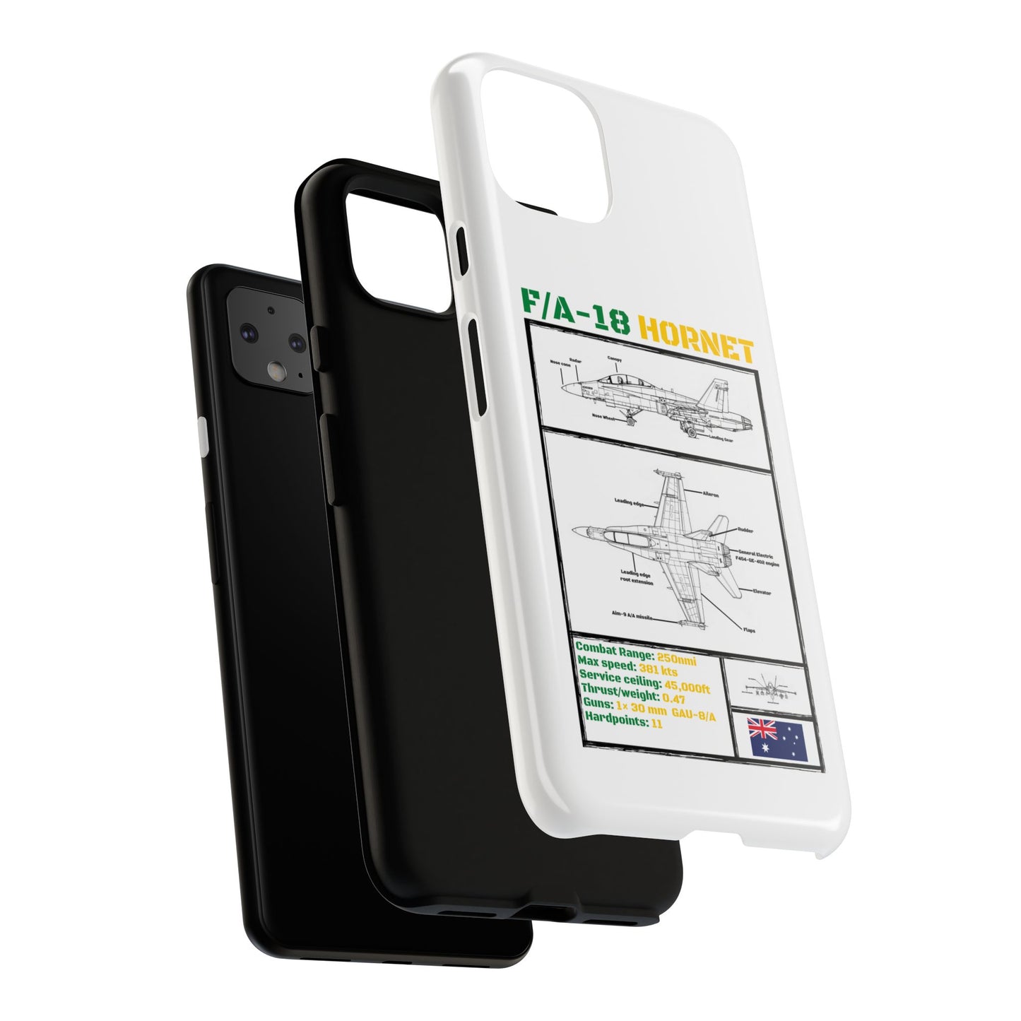 F/A-18 Hornet Schematic edition phone case (RAAF Colour-Way)