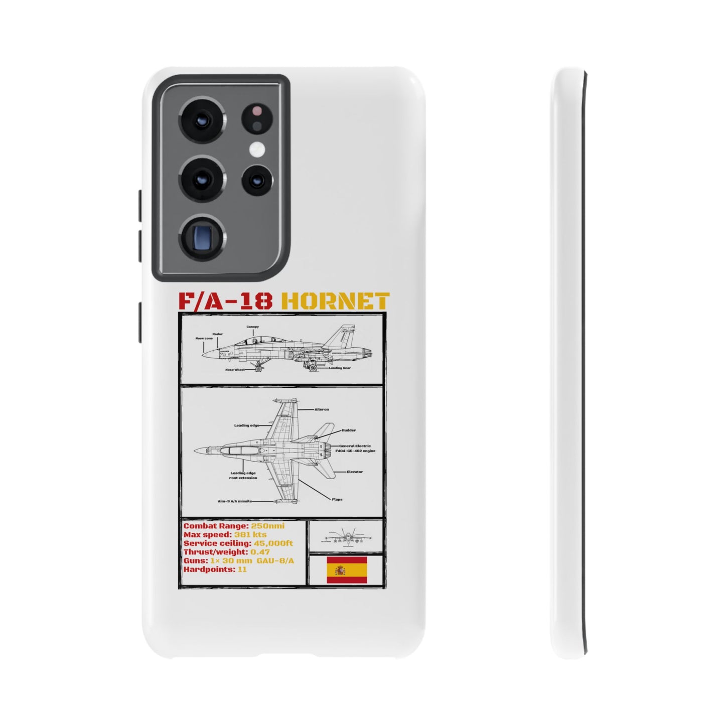 F/A-18 Hornet Schematic edition phone case (EDA Colour-Way)