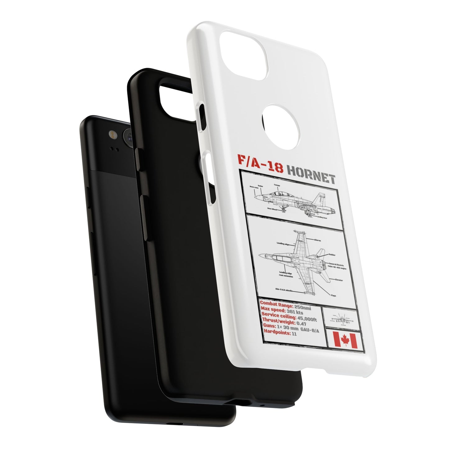 F/A-18 Hornet Schematic edition phone case (RCAF Colour-Way)