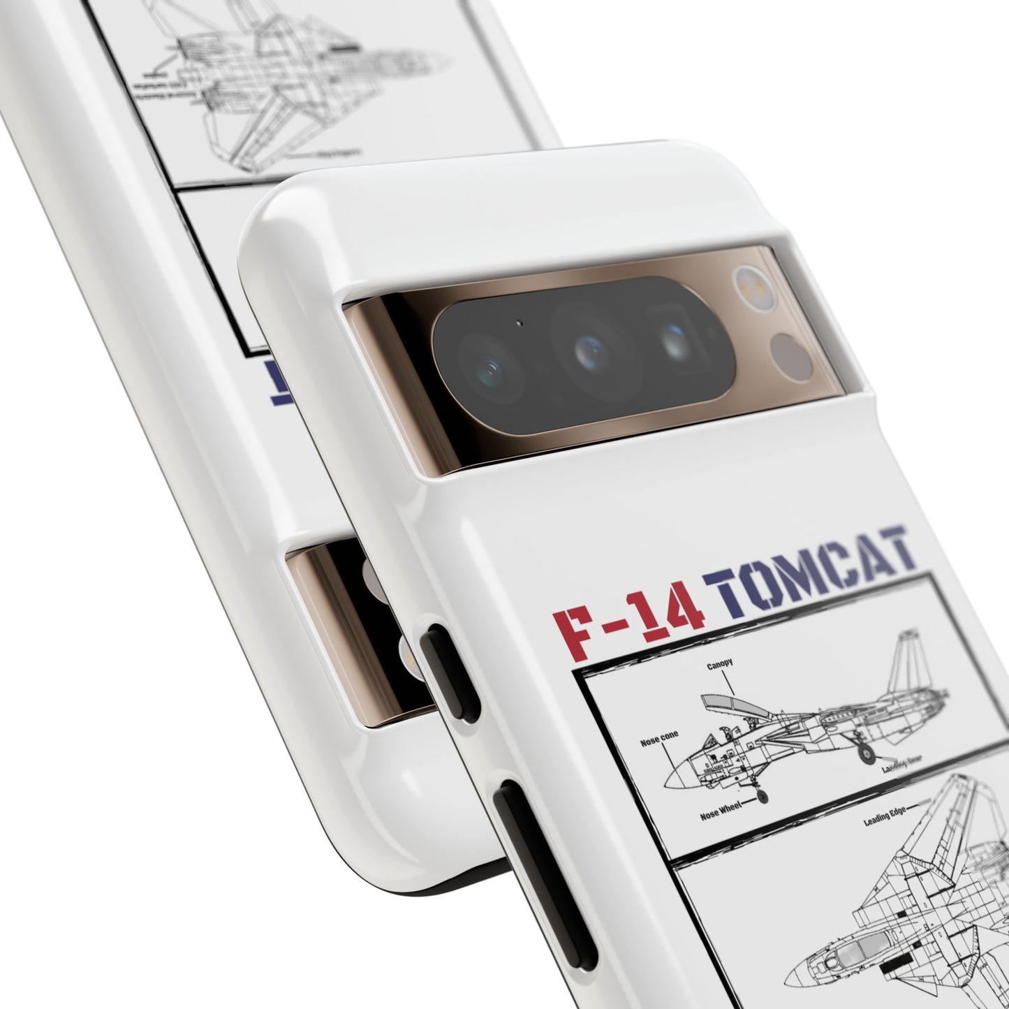 F-14 Tomcat Schematic edition phone case (USAF Colour-Way)