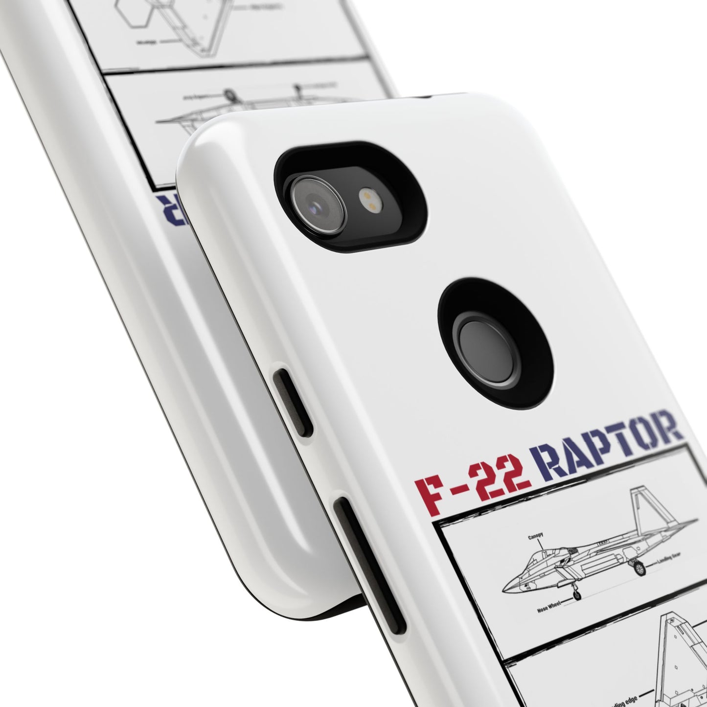 F-22 Raptor Schematic edition phone case (USAF Colour-Way)