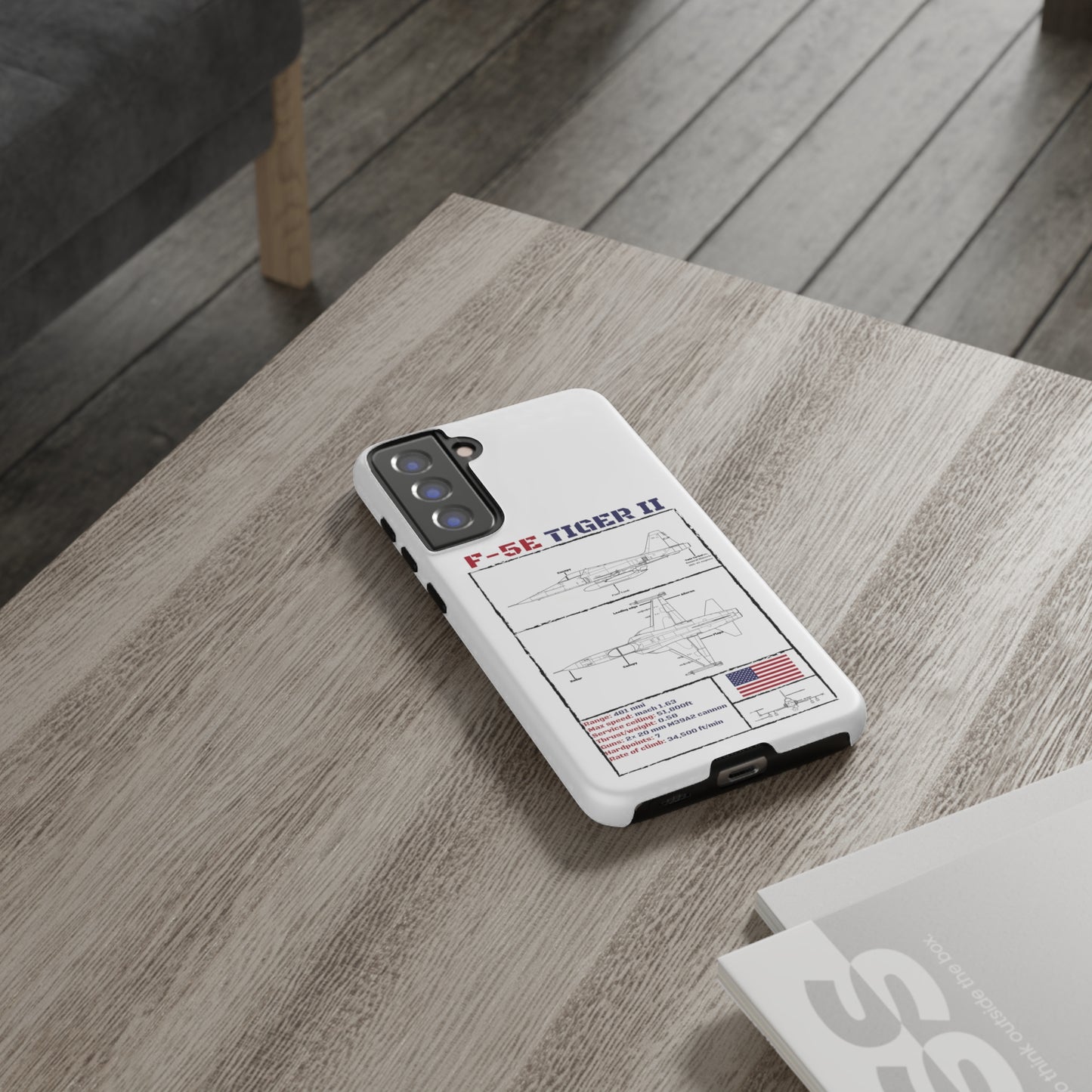 F-5E Schematic edition phone case (USAF Colour-Way)