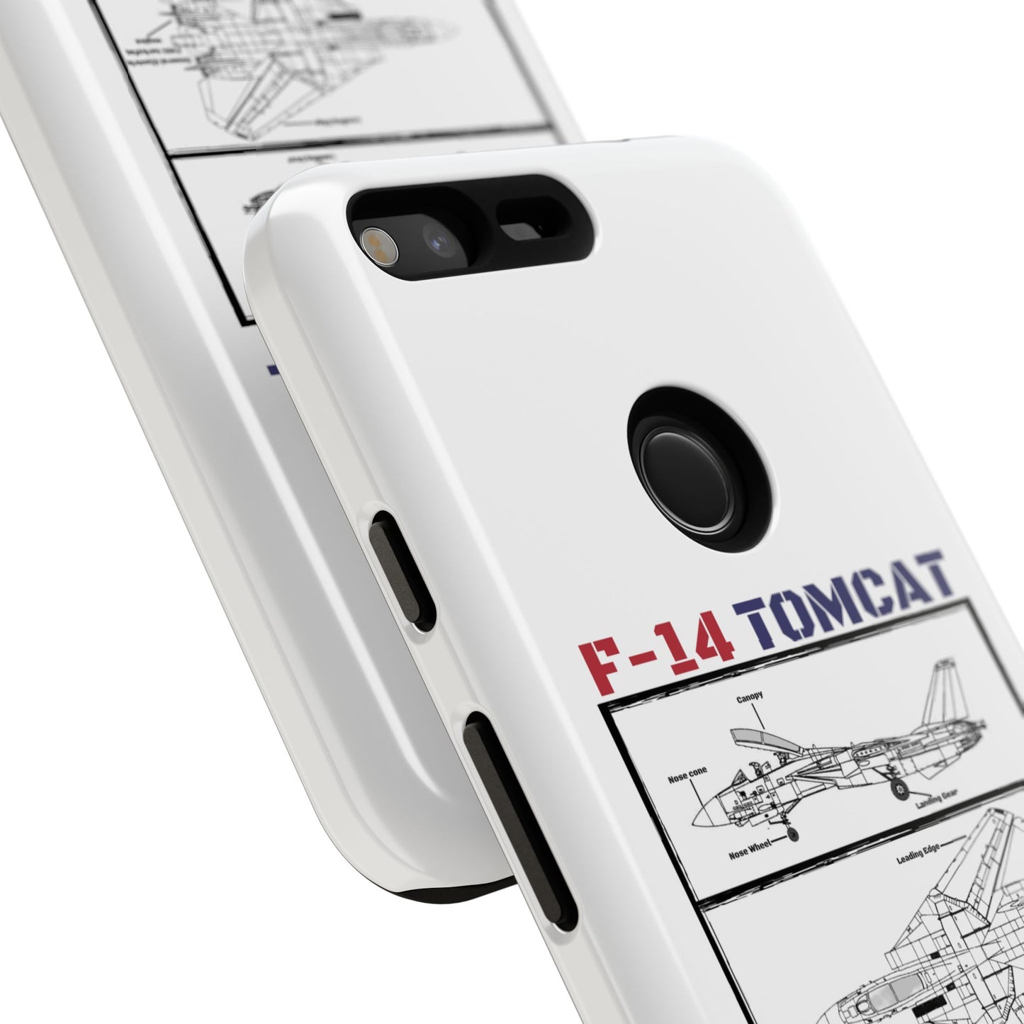 F-14 Tomcat Schematic edition phone case (USAF Colour-Way)