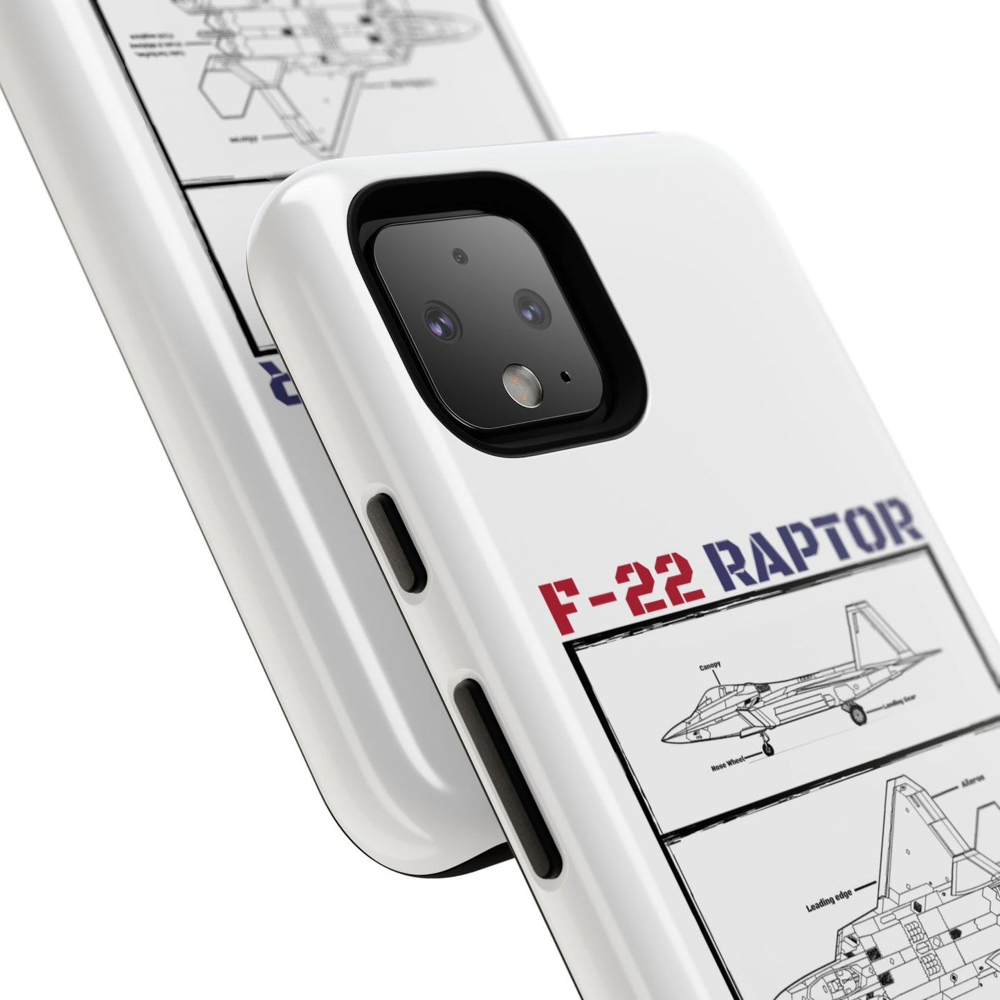 F-22 Raptor Schematic edition phone case (USAF Colour-Way)