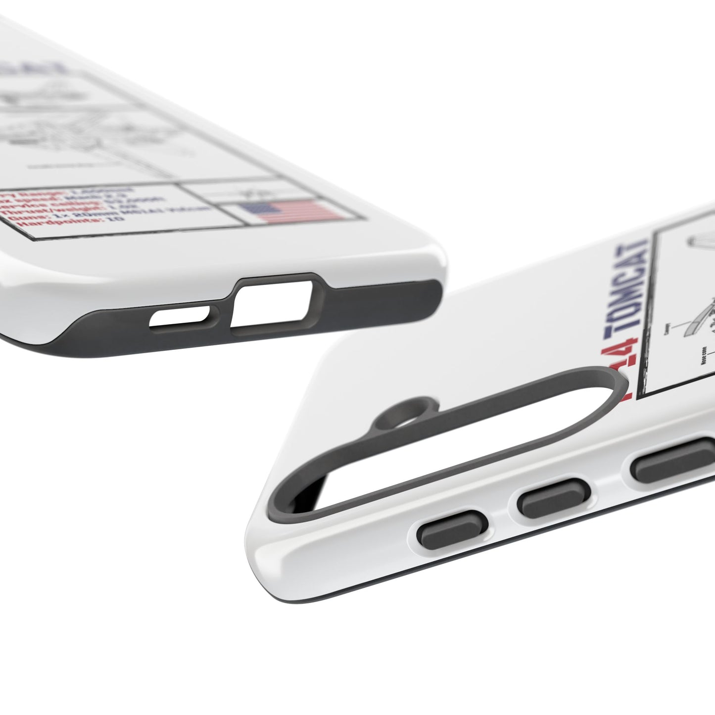 F-14 Tomcat Schematic edition phone case (USAF Colour-Way)