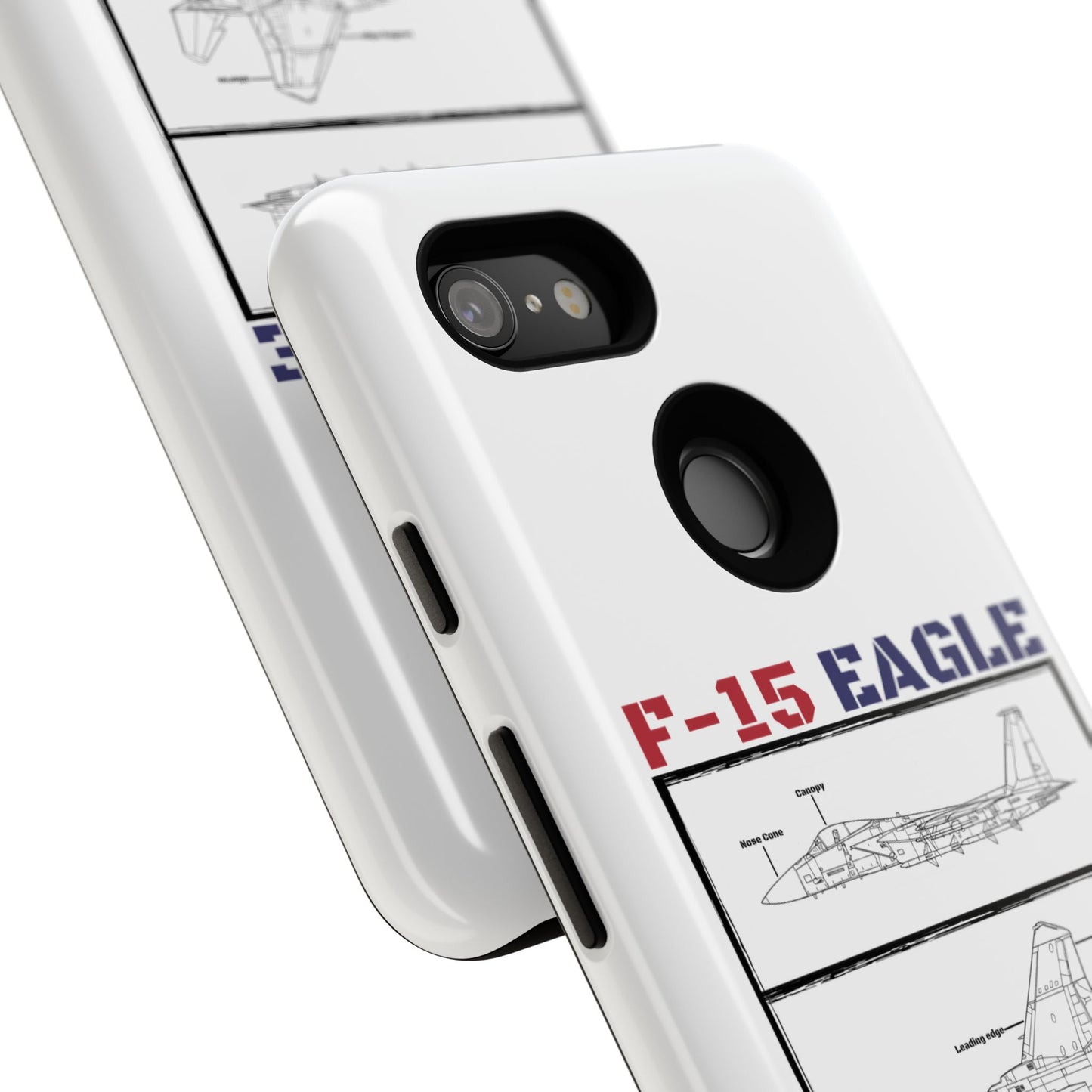 F-15 Eagle Schematic edition phone case (USAF Colour-Way)