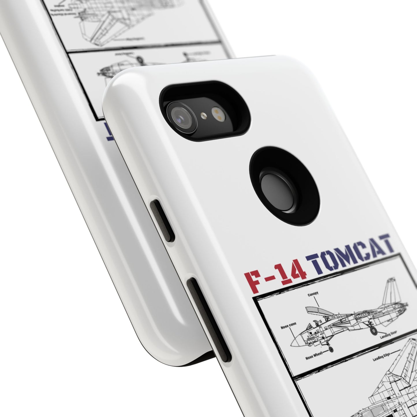F-14 Tomcat Schematic edition phone case (USAF Colour-Way)