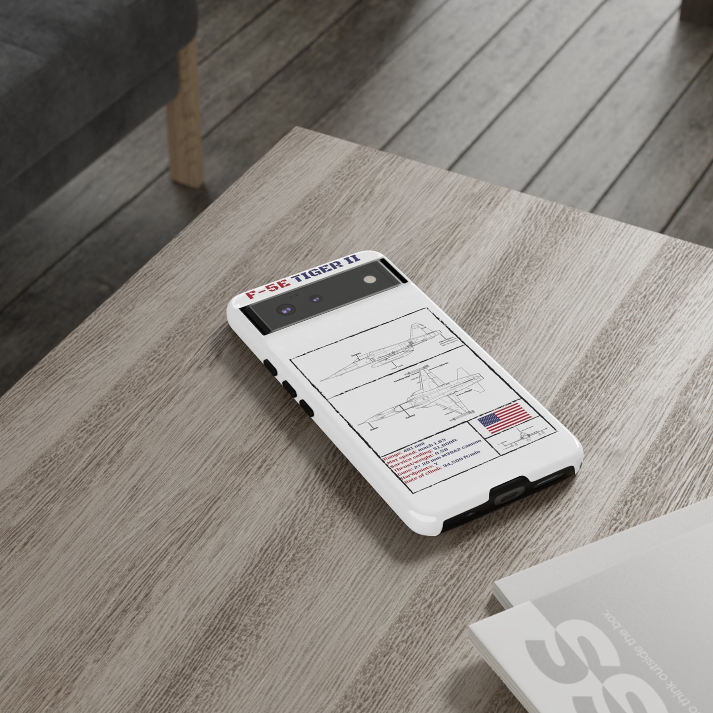F-5E Schematic edition phone case (USAF Colour-Way)