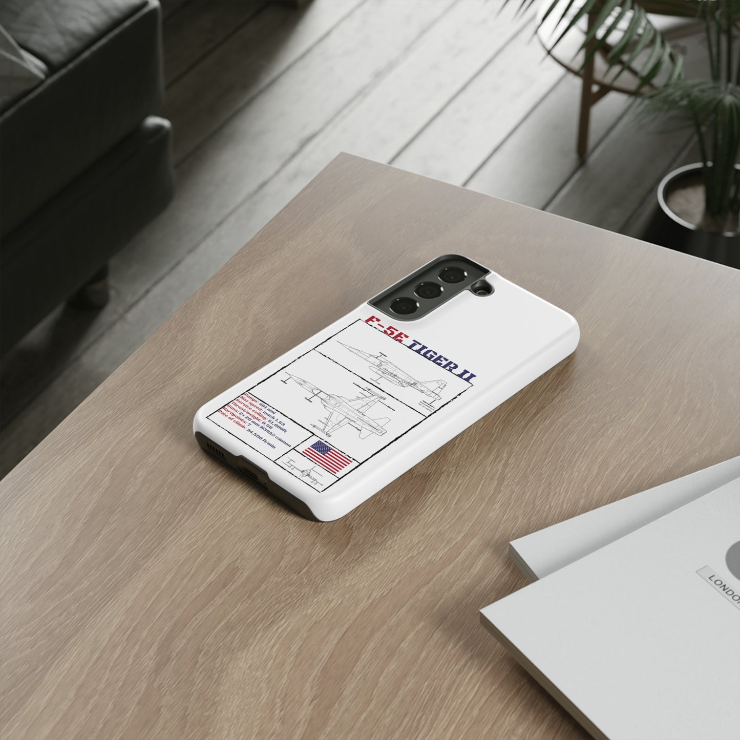 F-5E Schematic edition phone case (USAF Colour-Way)