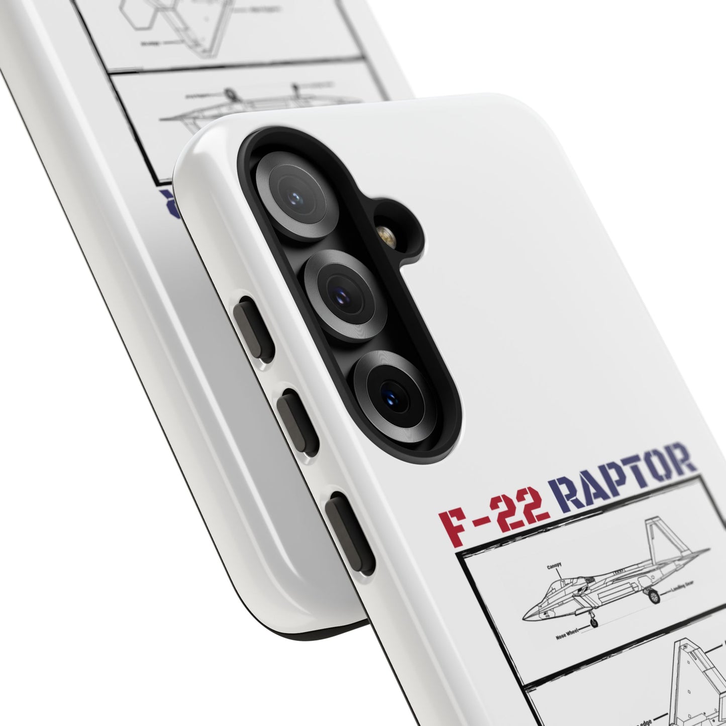 F-22 Raptor Schematic edition phone case (USAF Colour-Way)