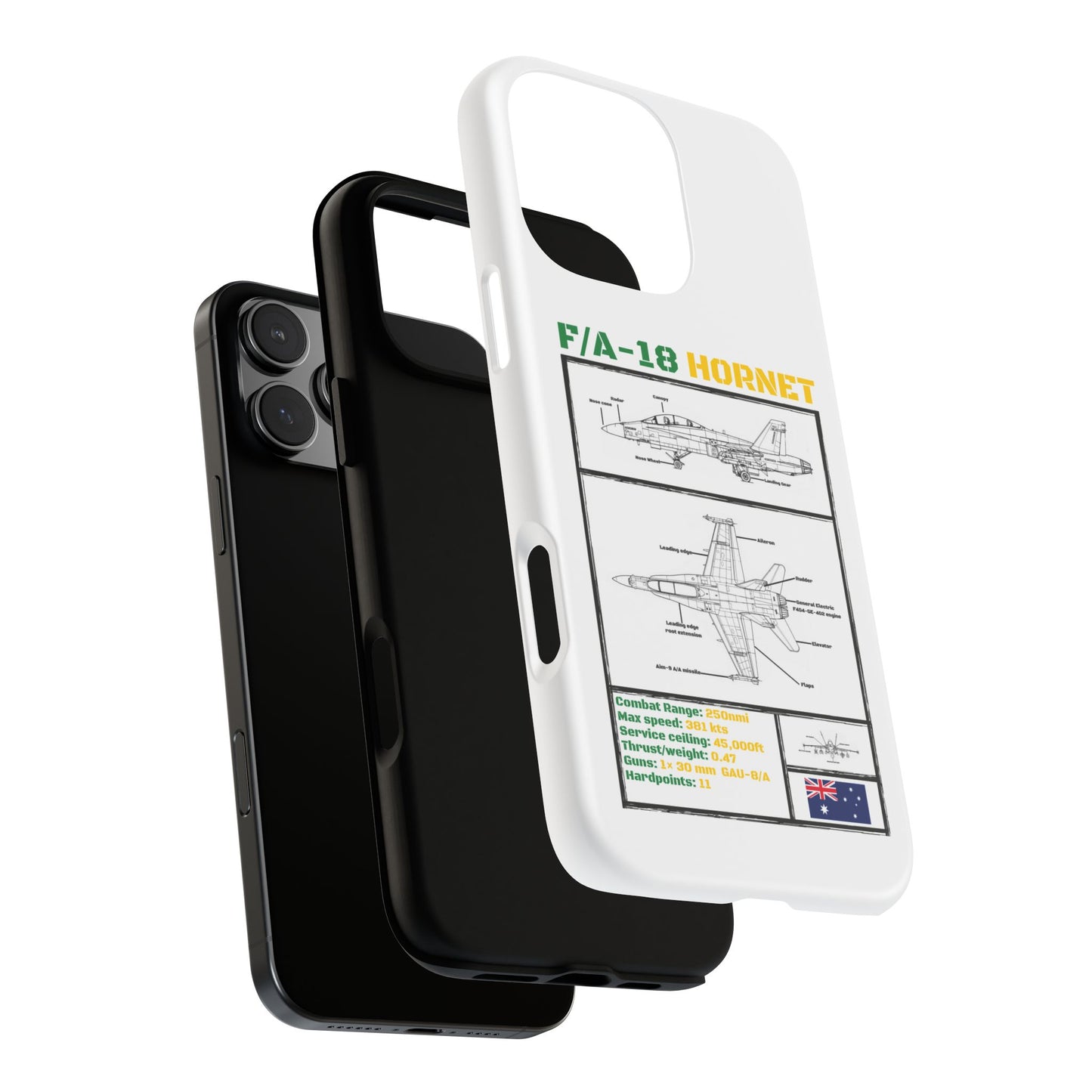 F/A-18 Hornet Schematic edition phone case (RAAF Colour-Way)