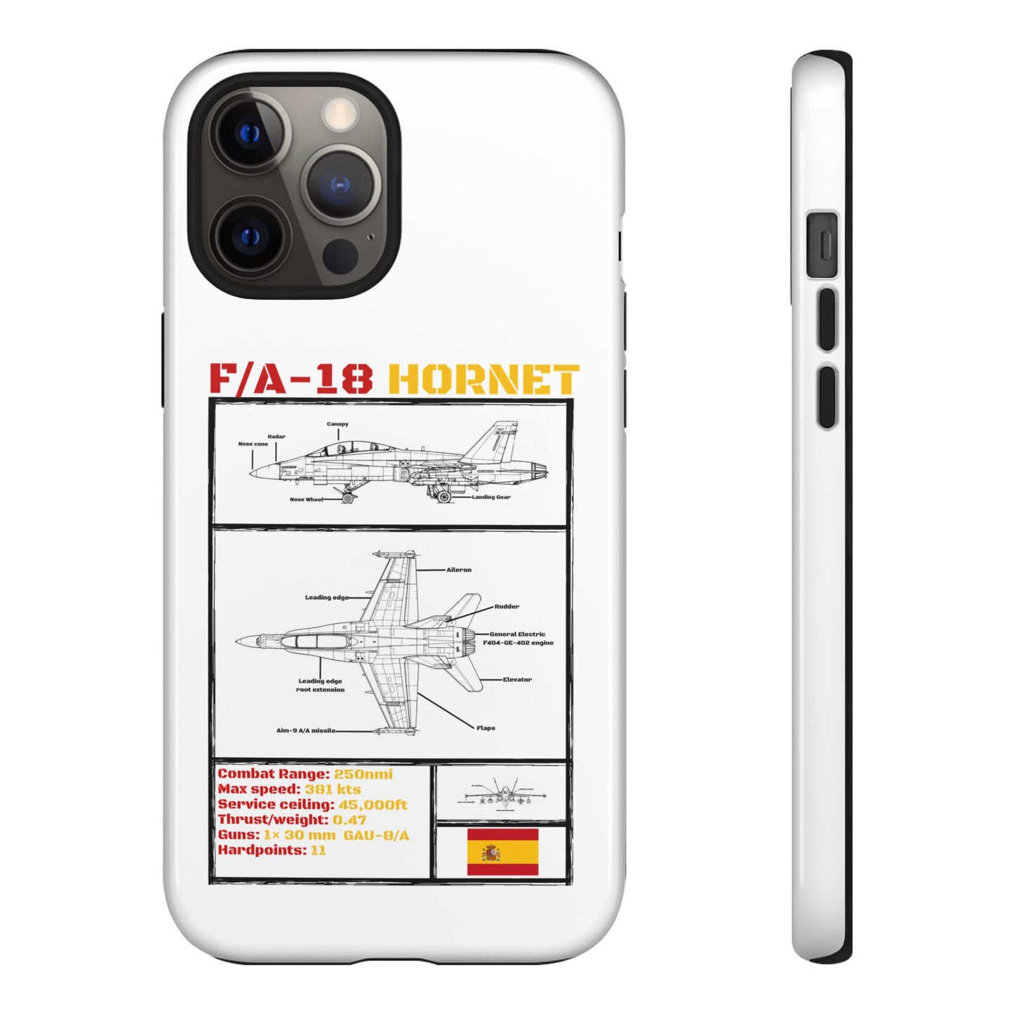 F/A-18 Hornet Schematic edition phone case (EDA Colour-Way)