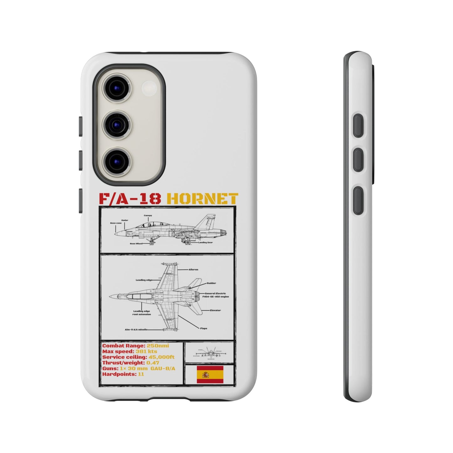 F/A-18 Hornet Schematic edition phone case (EDA Colour-Way)