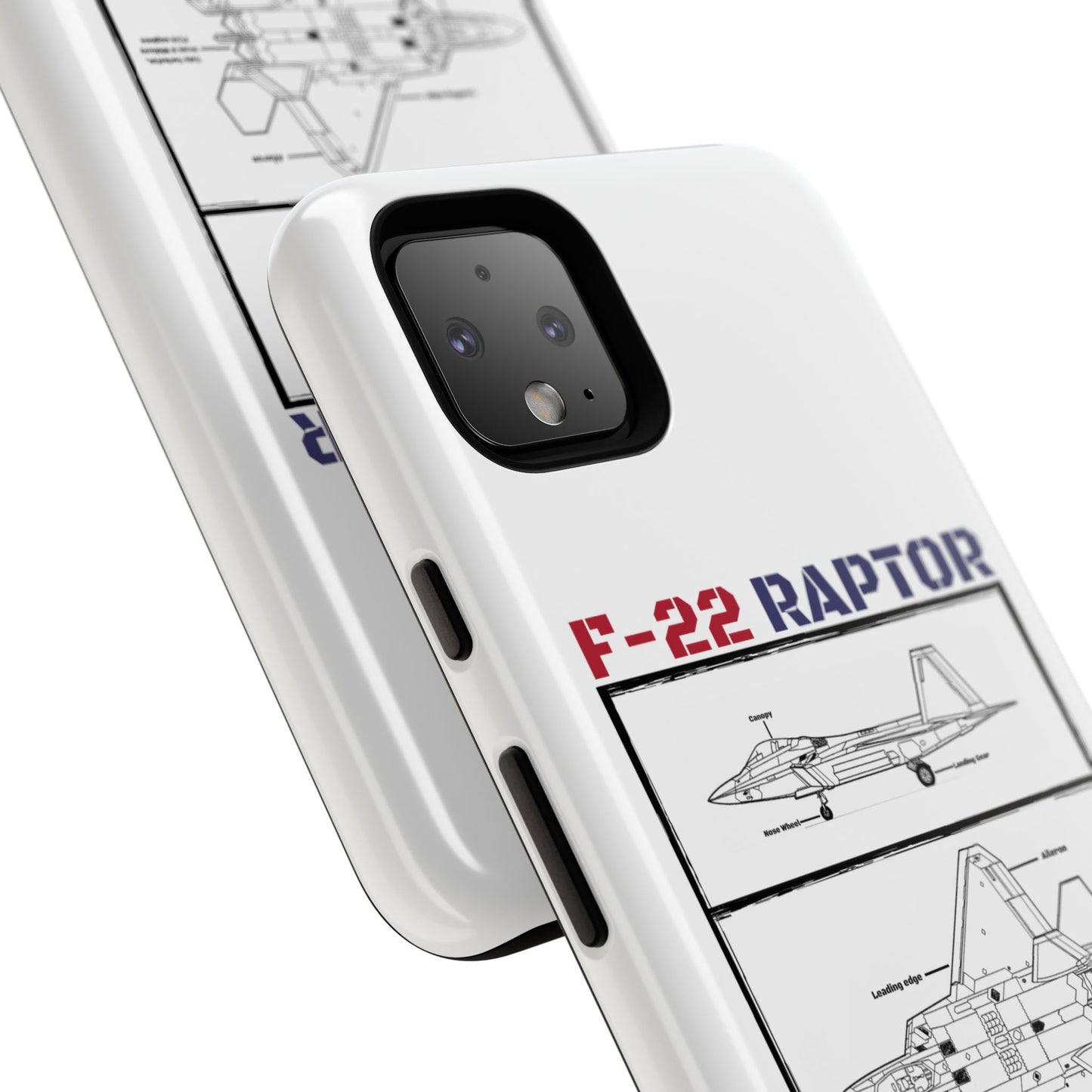 F-22 Raptor Schematic edition phone case (USAF Colour-Way)