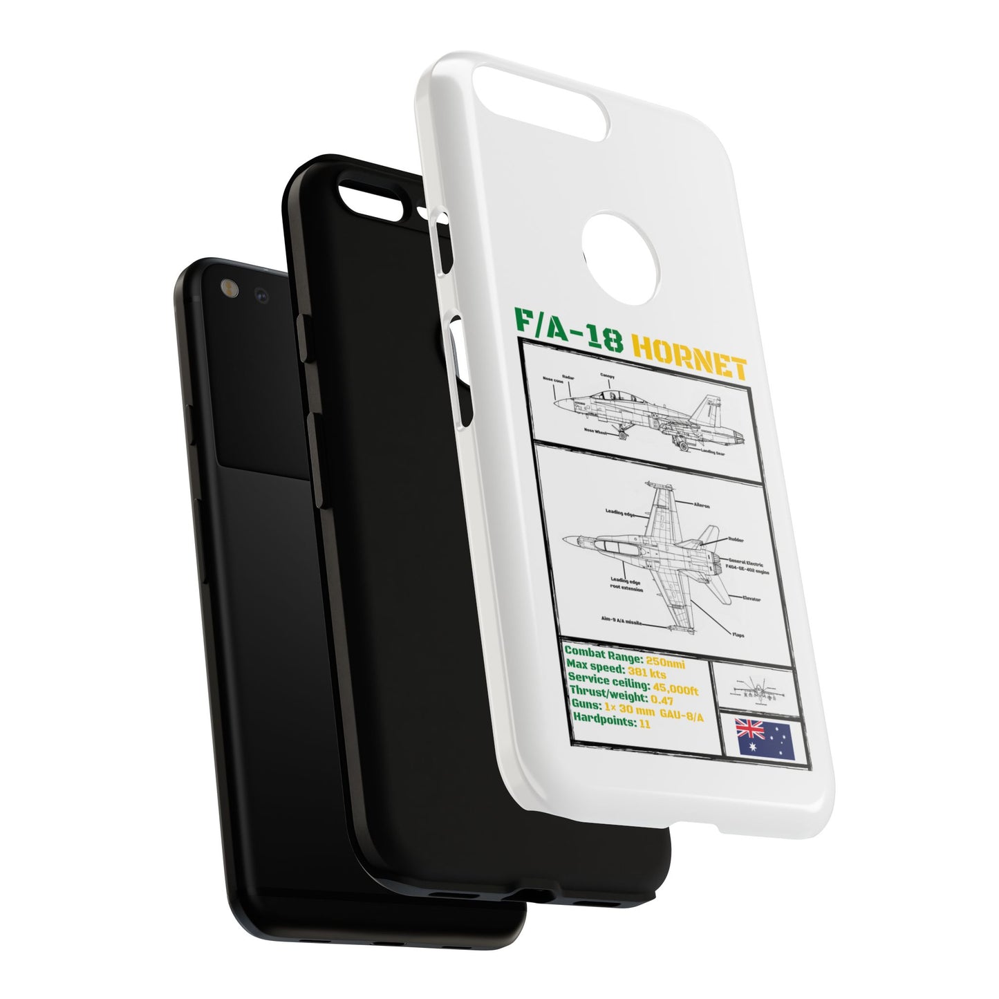 F/A-18 Hornet Schematic edition phone case (RAAF Colour-Way)