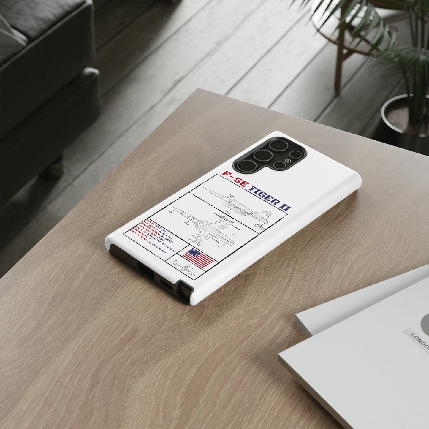 F-5E Schematic edition phone case (USAF Colour-Way)