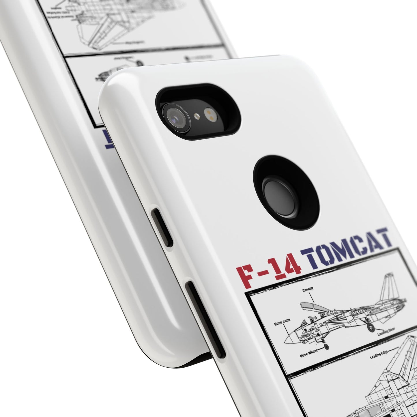 F-14 Tomcat Schematic edition phone case (USAF Colour-Way)