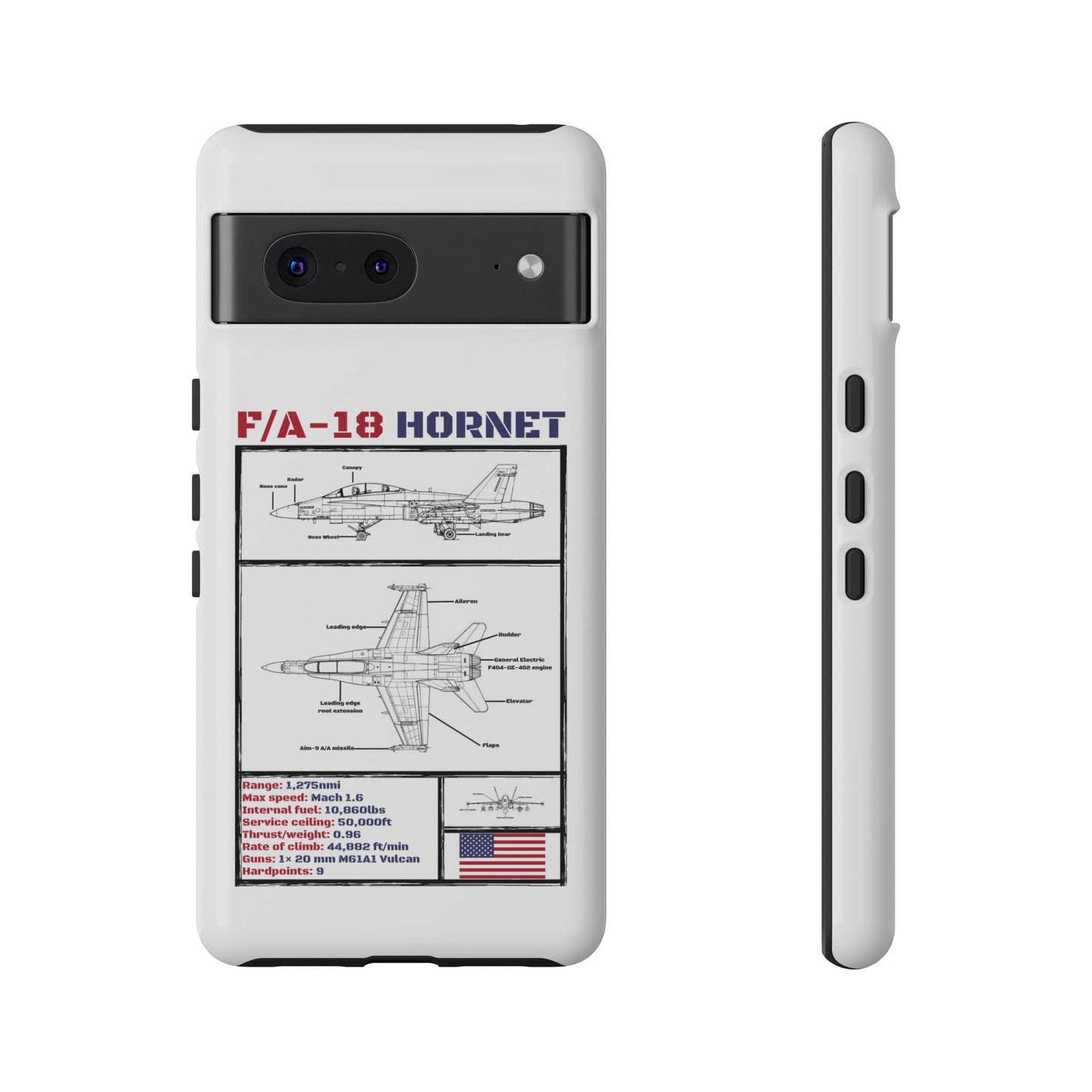 F/A-18 Hornet Schematic edition phone case (USAF Colour-Way)