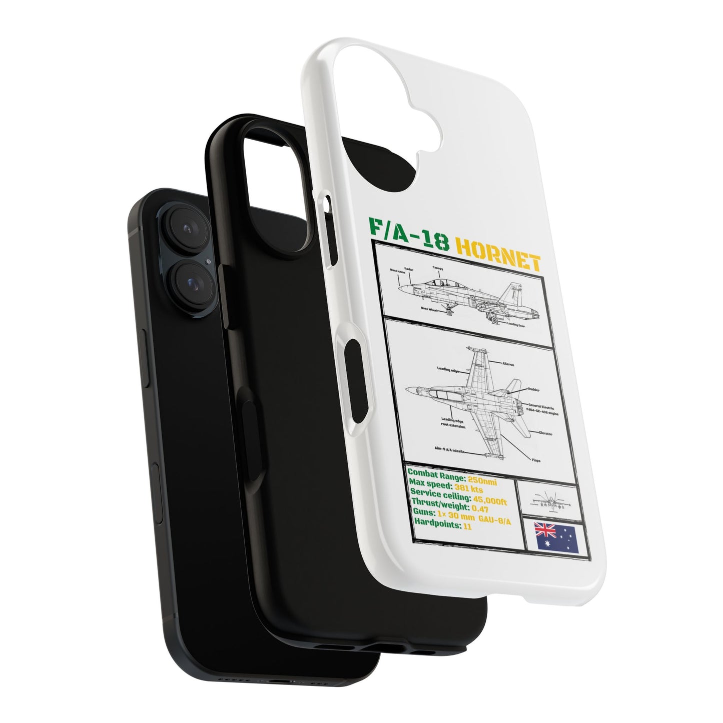 F/A-18 Hornet Schematic edition phone case (RAAF Colour-Way)