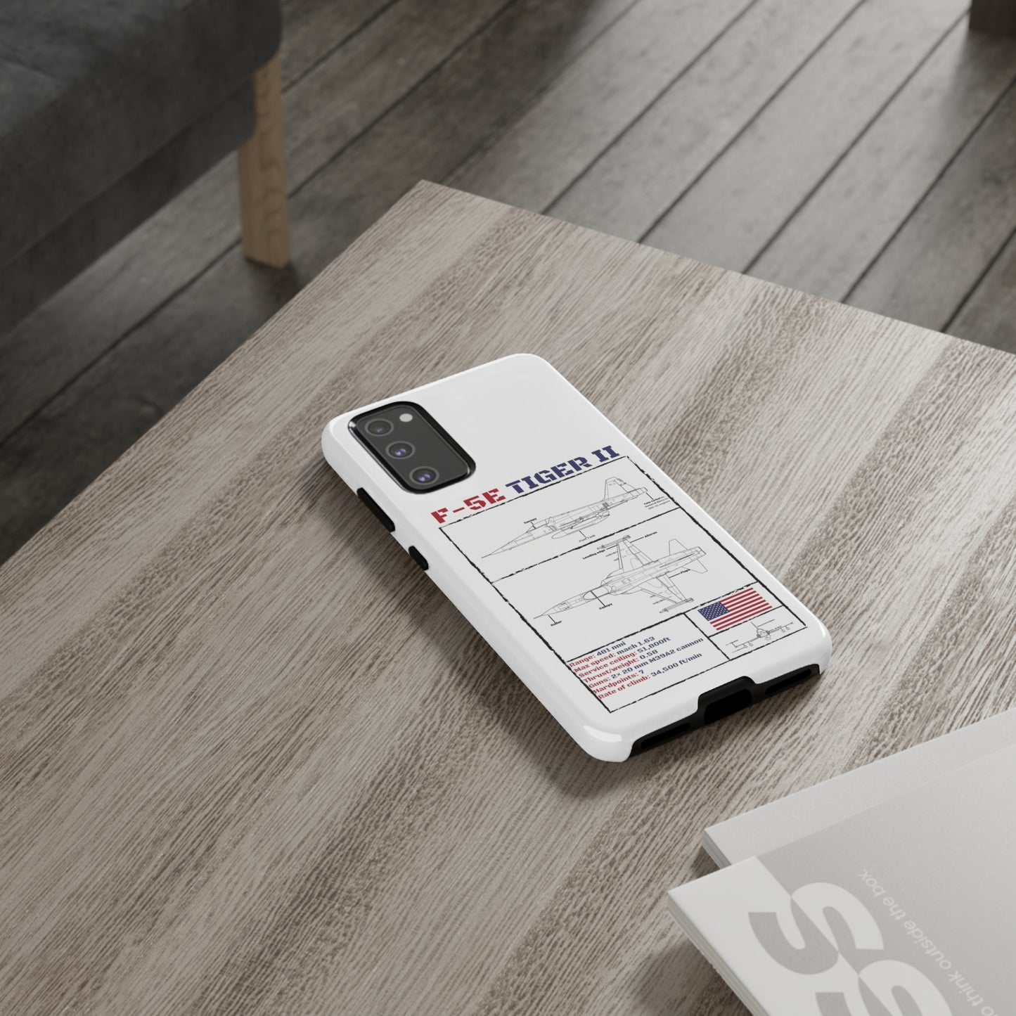 F-5E Schematic edition phone case (USAF Colour-Way)