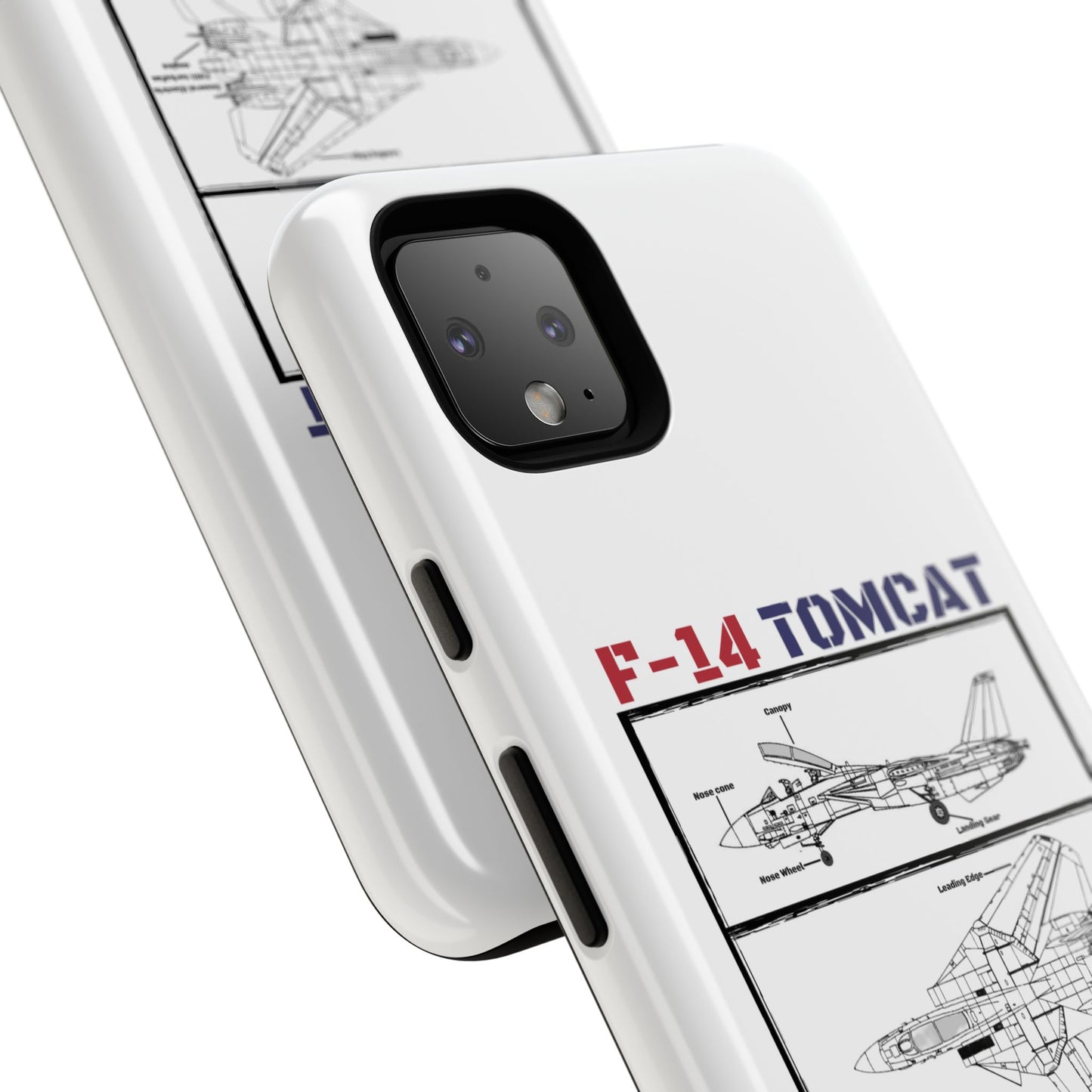 F-14 Tomcat Schematic edition phone case (USAF Colour-Way)