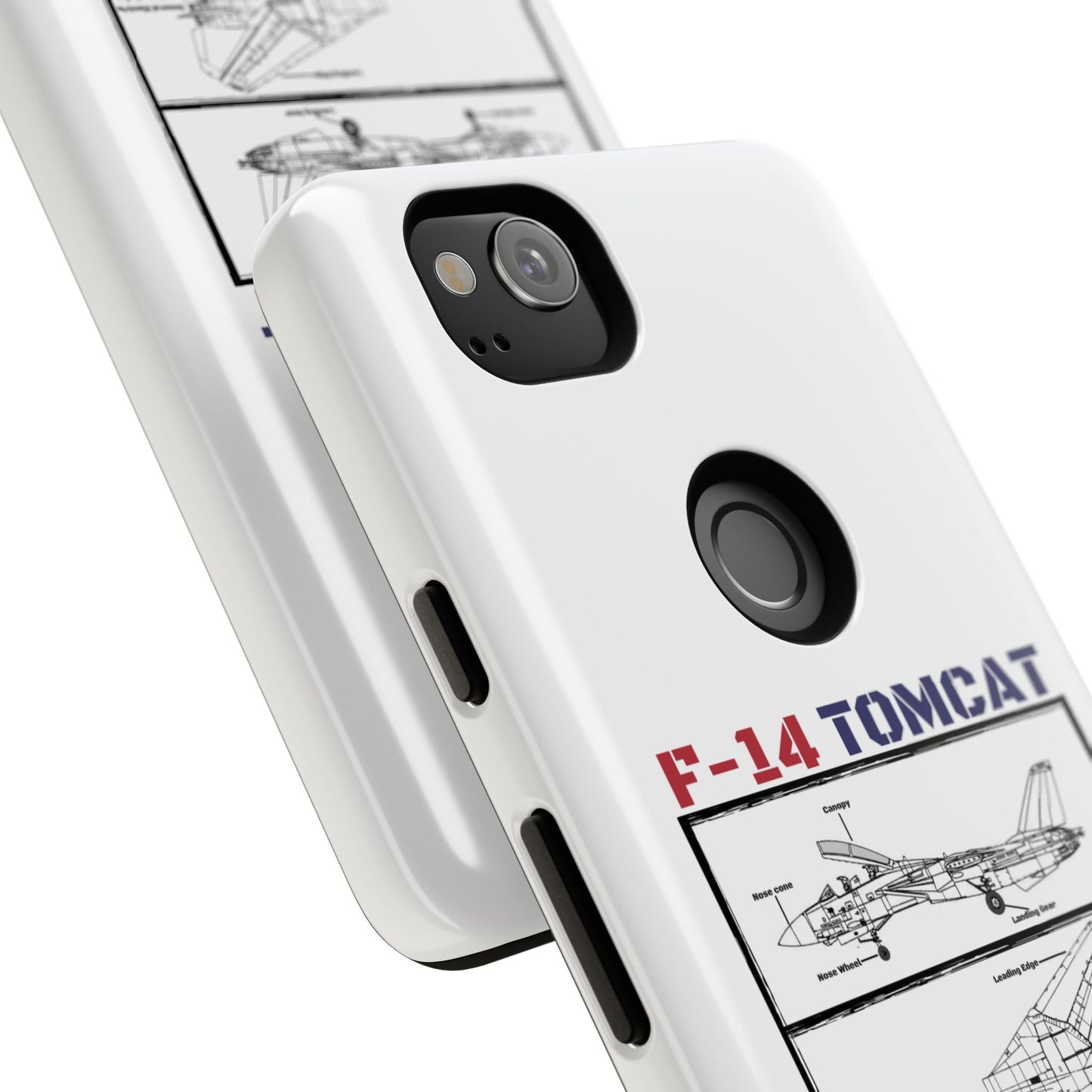 F-14 Tomcat Schematic edition phone case (USAF Colour-Way)