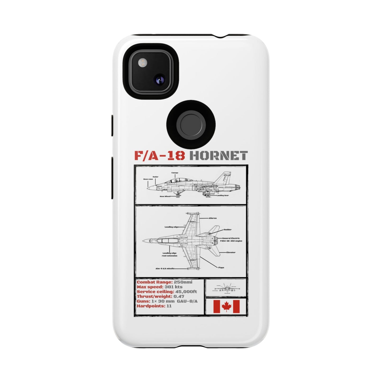 F/A-18 Hornet Schematic edition phone case (RCAF Colour-Way)