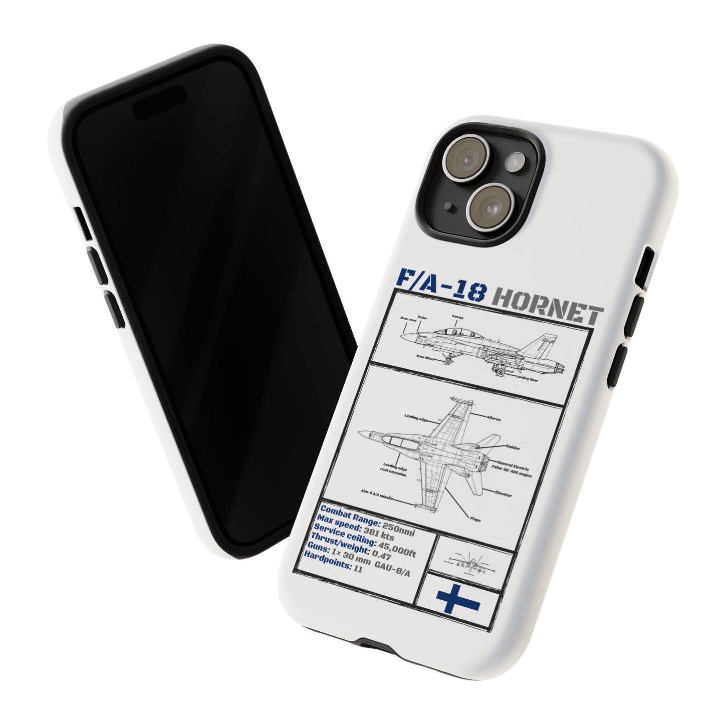 F/A-18 Hornet Schematic edition phone case (FAF Colour-Way)