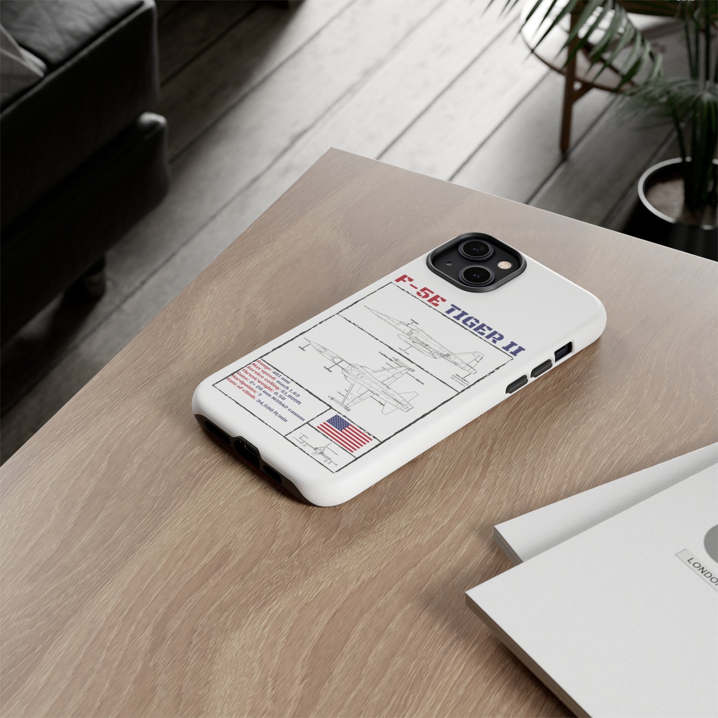 F-5E Schematic edition phone case (USAF Colour-Way)