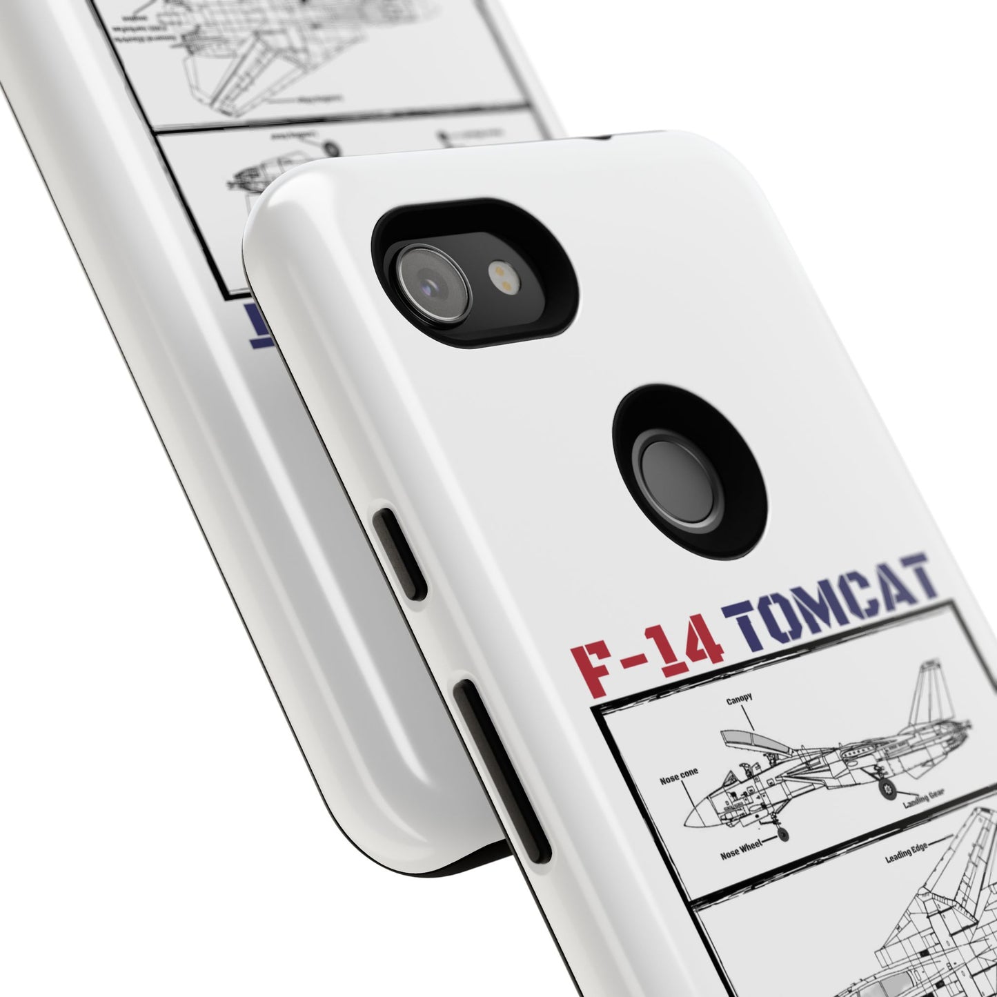 F-14 Tomcat Schematic edition phone case (USAF Colour-Way)