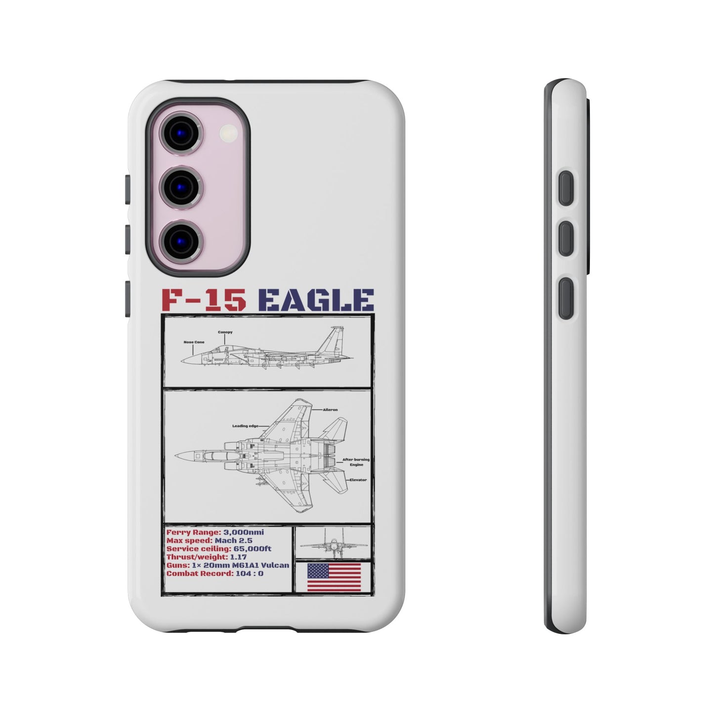 F-15 Eagle Schematic edition phone case (USAF Colour-Way)