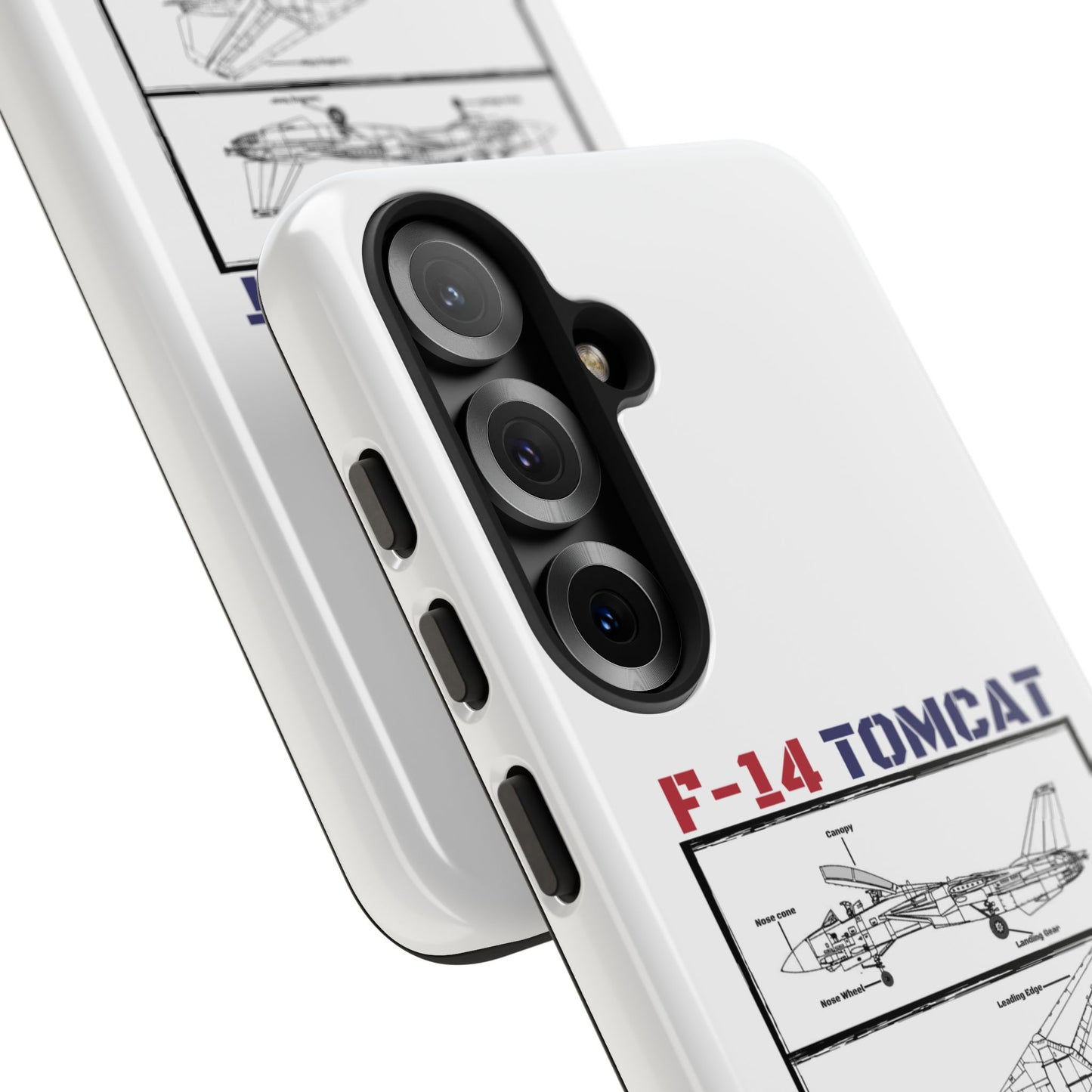 F-14 Tomcat Schematic edition phone case (USAF Colour-Way)