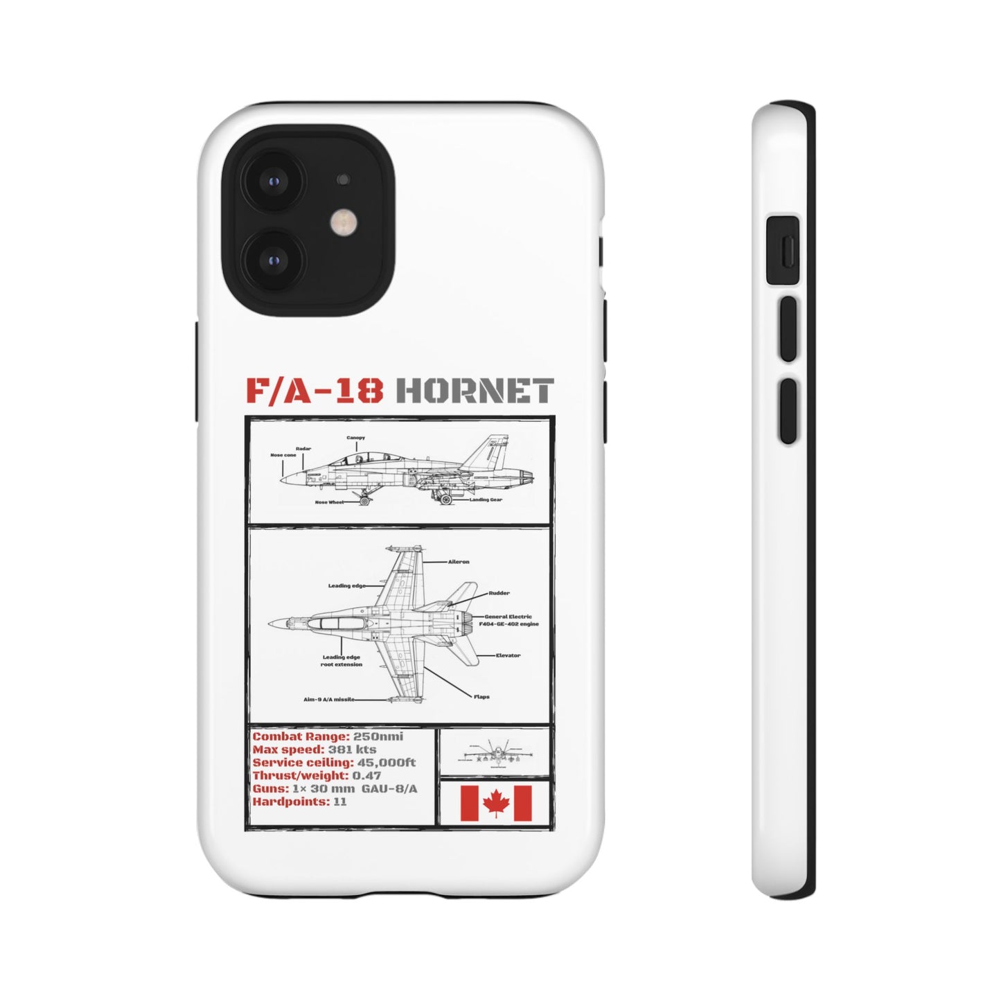 F/A-18 Hornet Schematic edition phone case (RCAF Colour-Way)