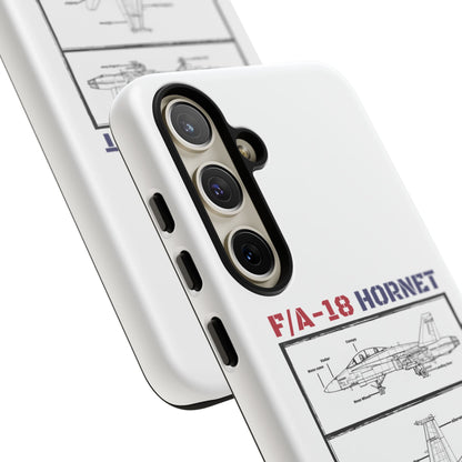 F/A-18 Hornet Schematic edition phone case