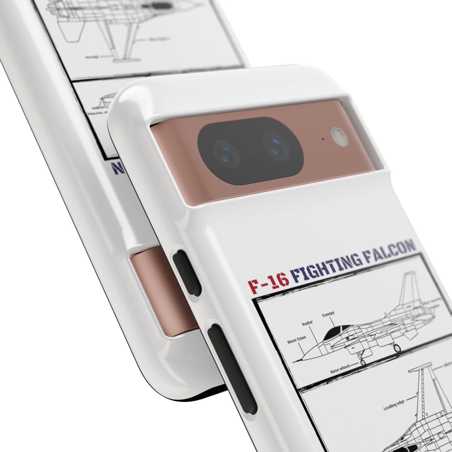 F-16 Schematic rigid Phone Case (USAF colour-ways)