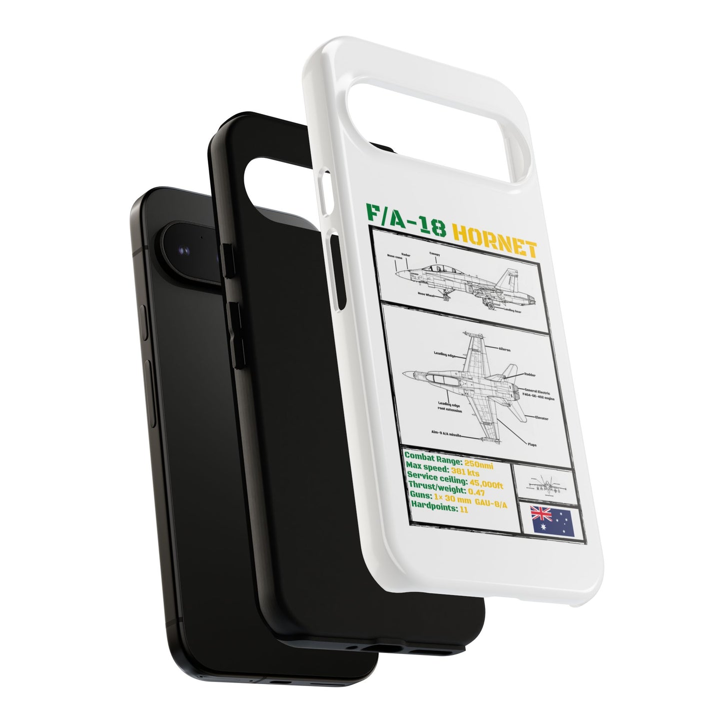 F/A-18 Hornet Schematic edition phone case (RAAF Colour-Way)